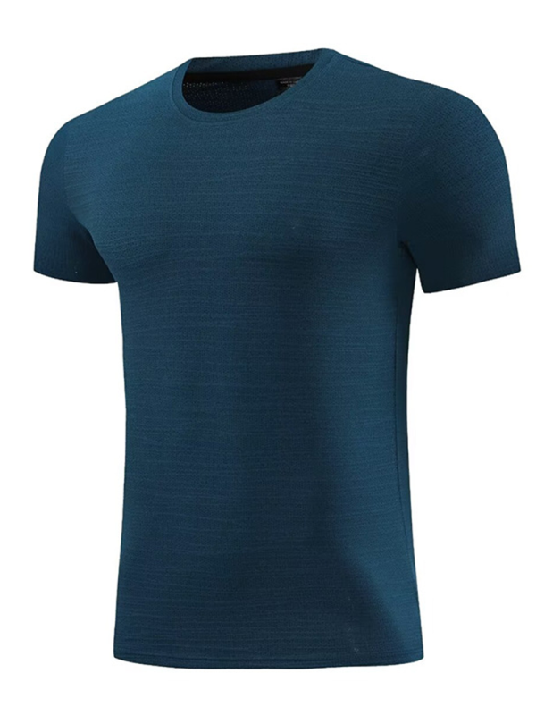 Men's new ice silk quick dry round neck short sleeve sports T-shirt - MyriadMart
