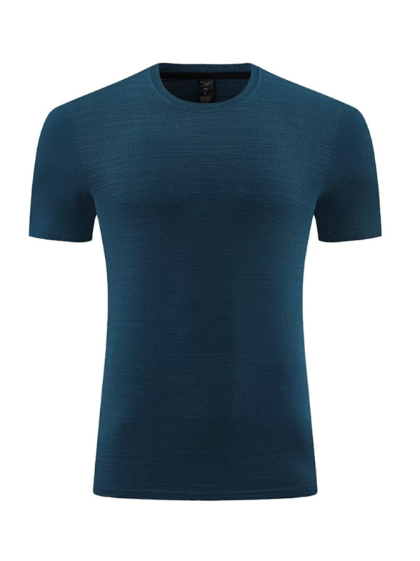 Men's new ice silk quick dry round neck short sleeve sports T-shirt - MyriadMart