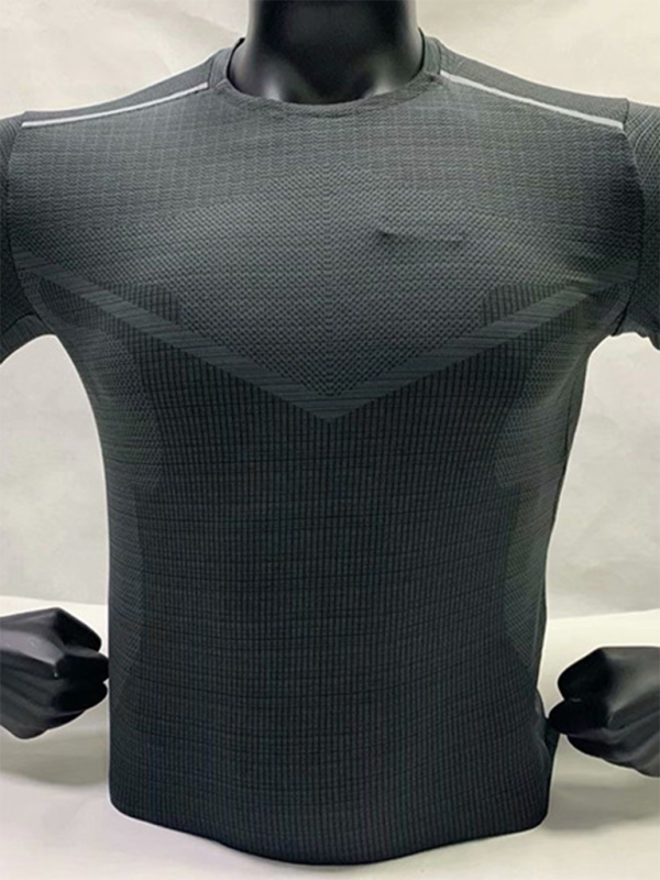 Short Sleeve Athletic T-Shirt Men's Quick Dry Running Wear Training Top - MyriadMart