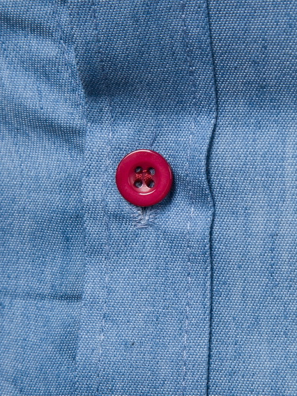 Men's Casual Shirt Pocket Patchwork Leather Long Sleeve Shirt - MyriadMart