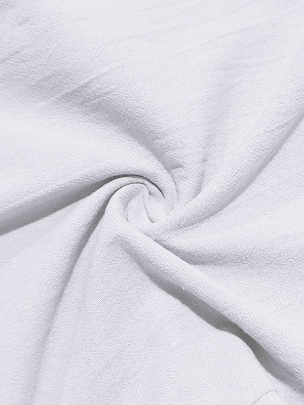 Men's Loose Casual Relaxed Straight Linen Naples Gurga Breathable Trousers - MyriadMart