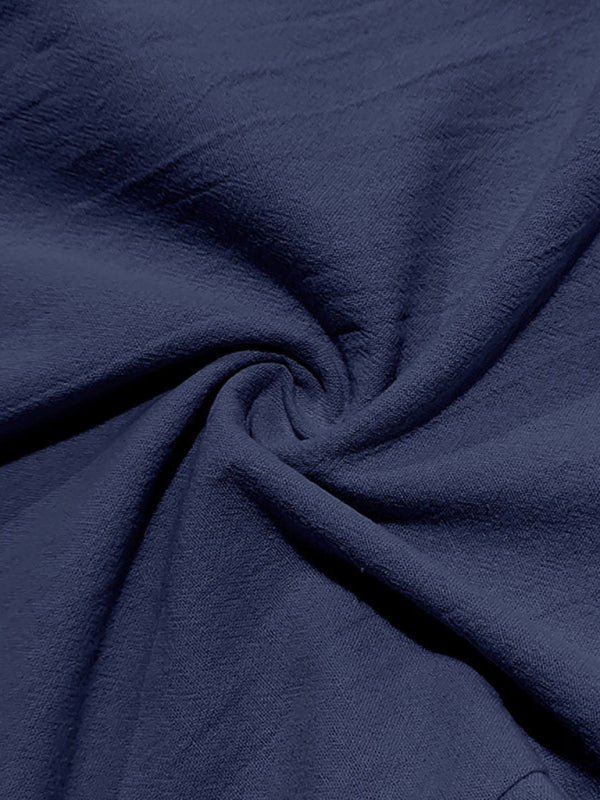 Loose linen casual wide-leg beach sports four seasons breathable trousers - MyriadMart