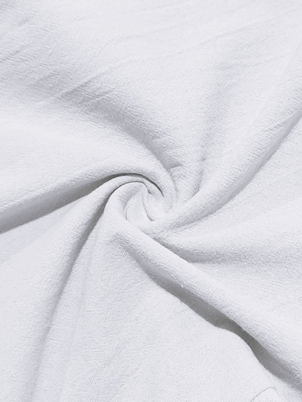 Loose linen casual wide-leg beach sports four seasons breathable trousers - MyriadMart