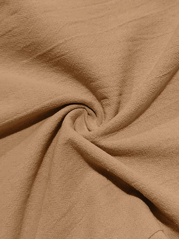 Loose linen casual wide-leg beach sports four seasons breathable trousers - MyriadMart