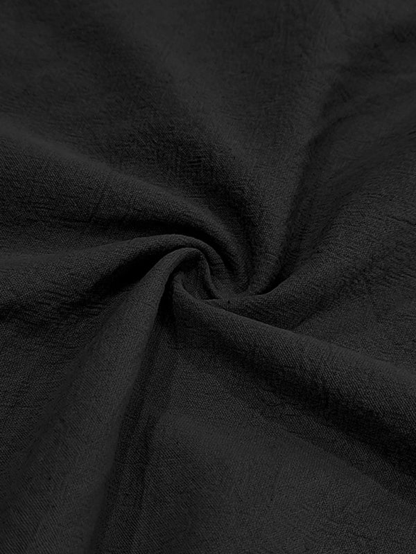 Men's Casual Sleeveless Waistcoat Shirt Linen Hooded Solid Color Breathable Loose Top - MyriadMart