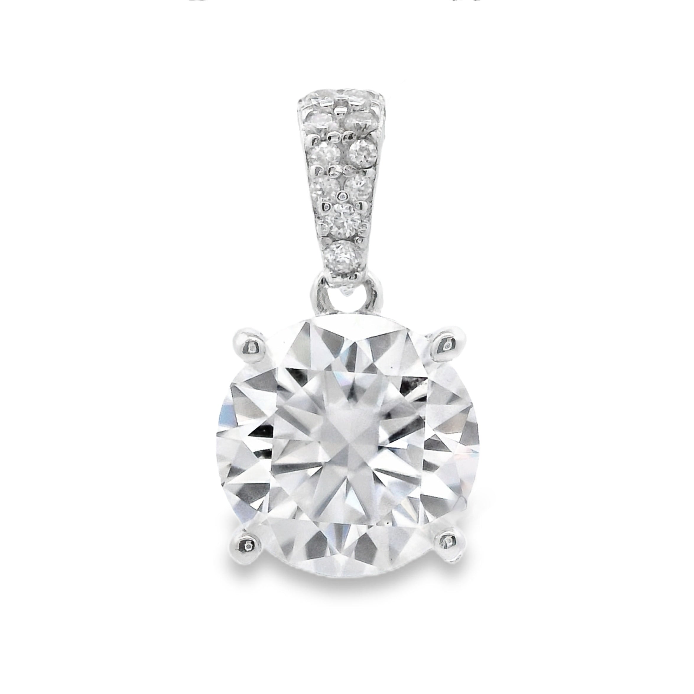 3.00ct Moissanite Pendant Sterling Silver on sale at MyriadMart