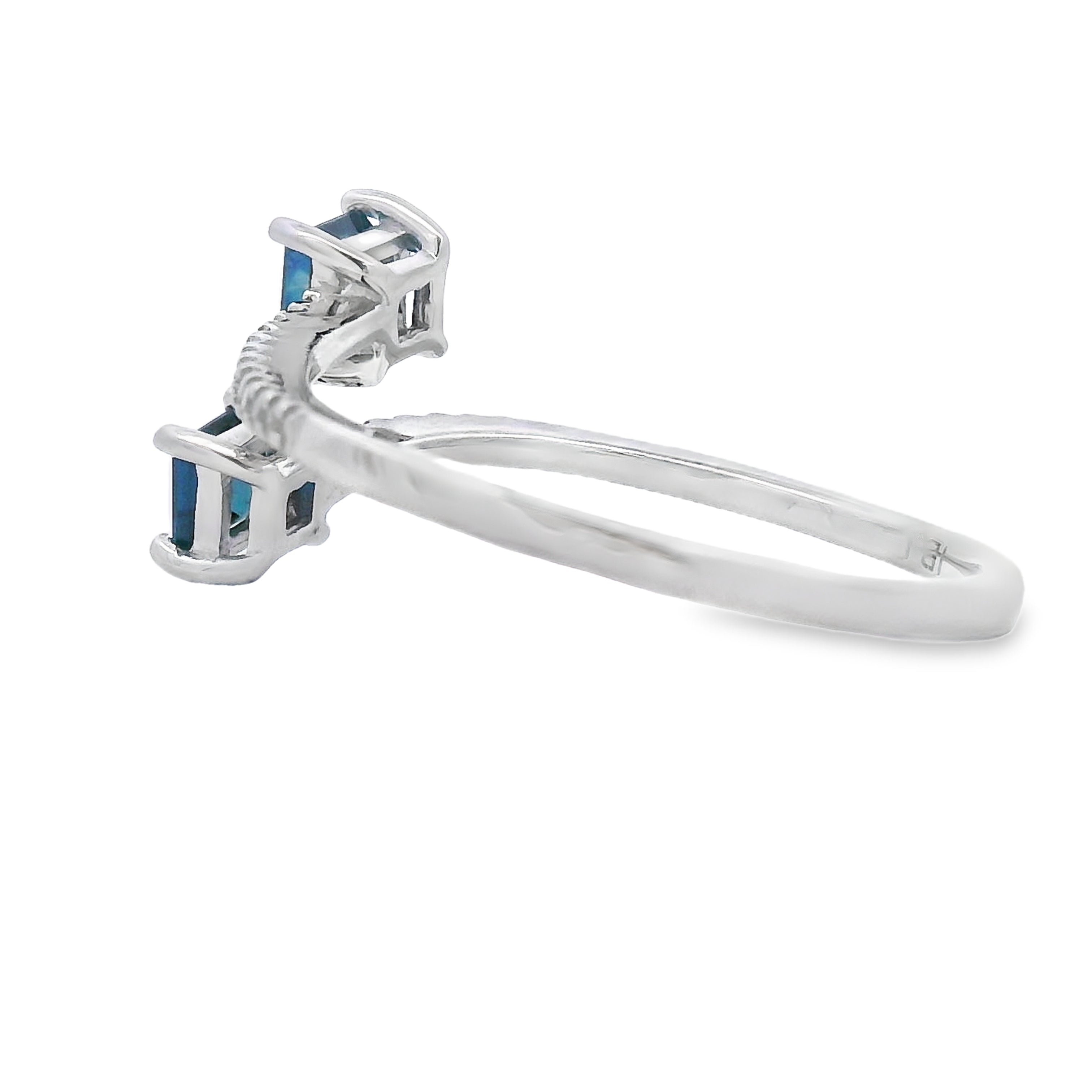 .61ct Sapphire Diamond Ring 14KT White Gold on sale at MyriadMart