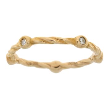 .07ct Diamond stackable band set Sterling Silver on sale at MyriadMart