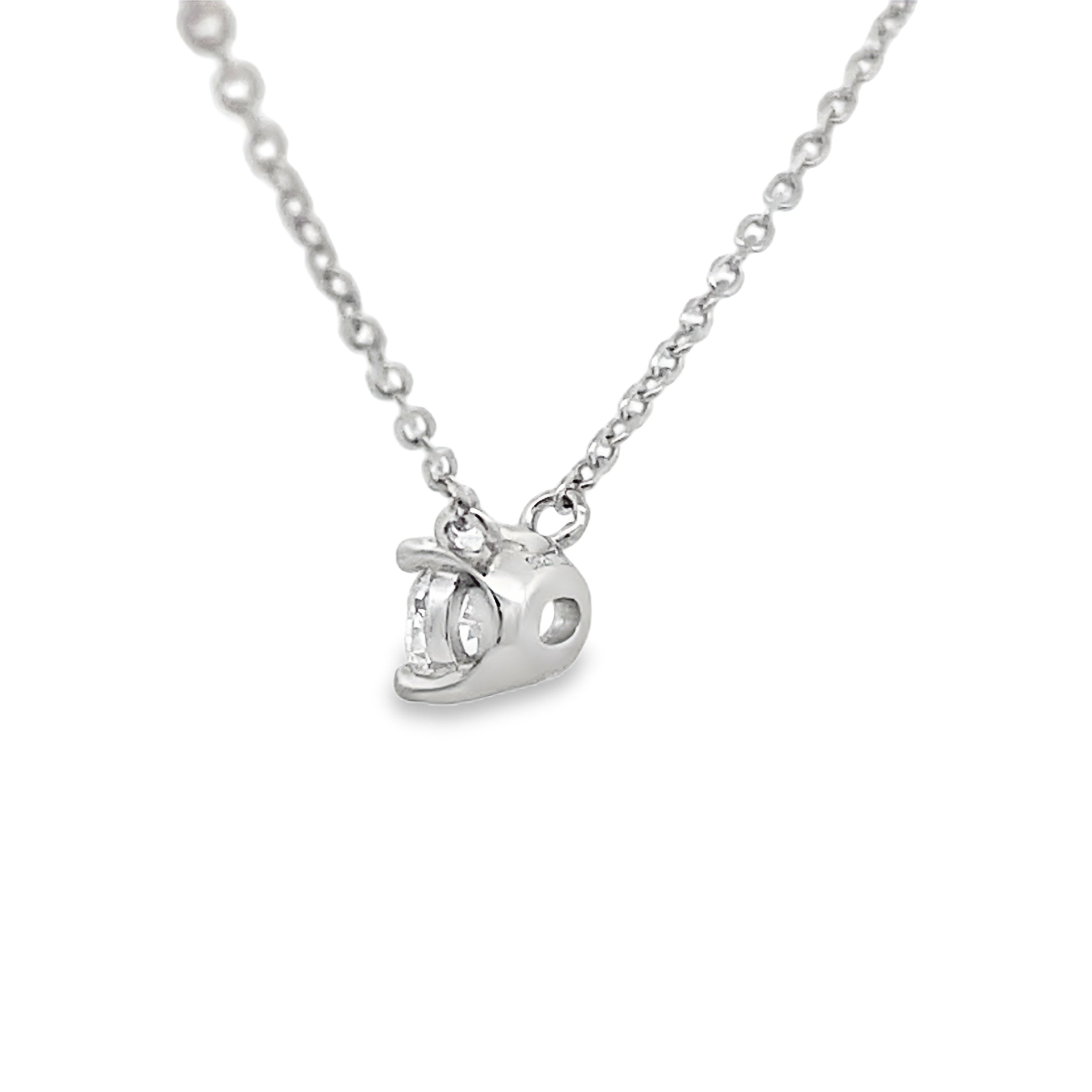 Genuine .50ct Lab Grown Diamond Pendant Sterling Silver on sale at MyriadMart