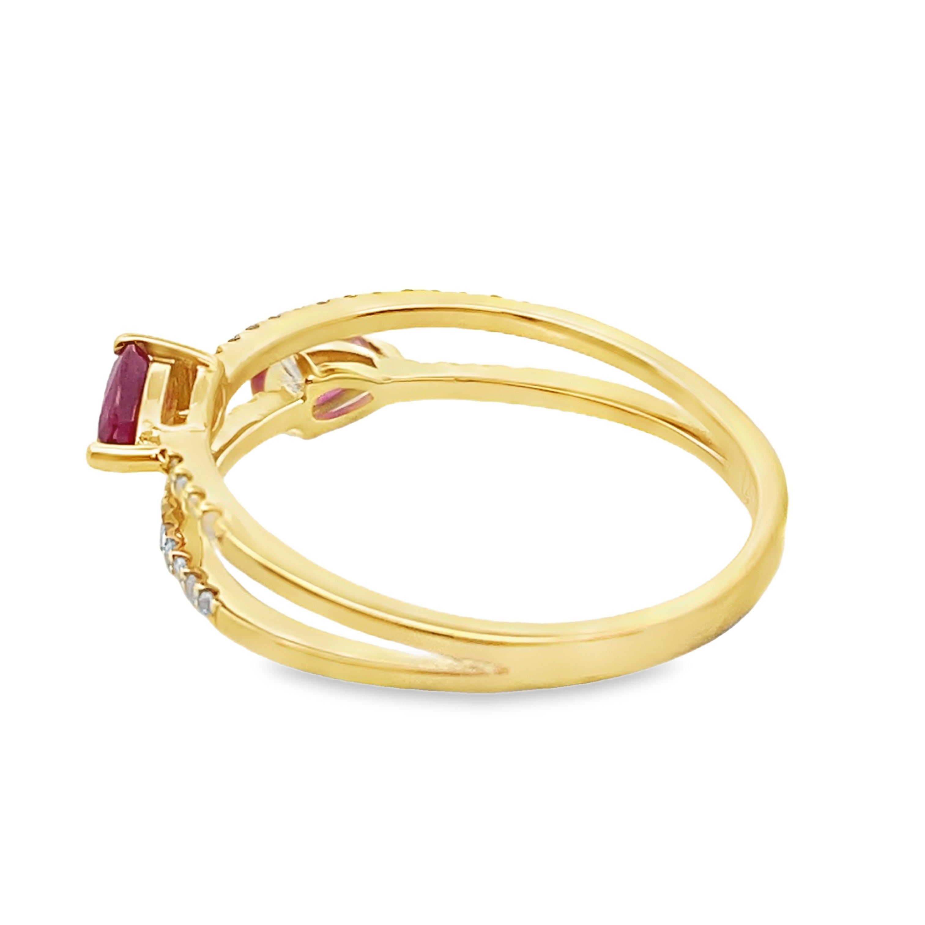 .62ct Ruby Diamond Ring 14KT Yellow Gold on sale at MyriadMart