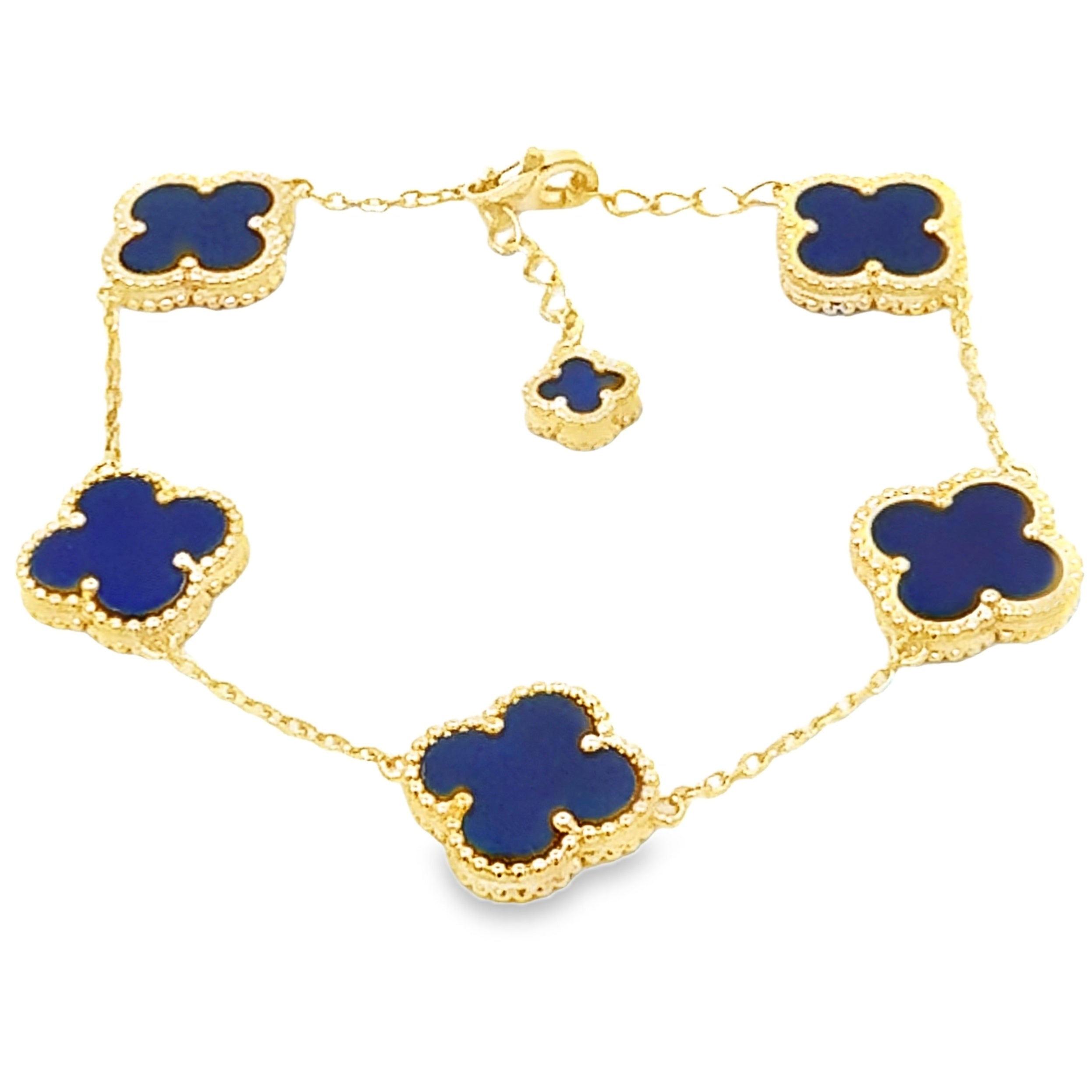 Genuine Lapis Lazuli Bracelet Sterling Silver on sale at MyriadMart