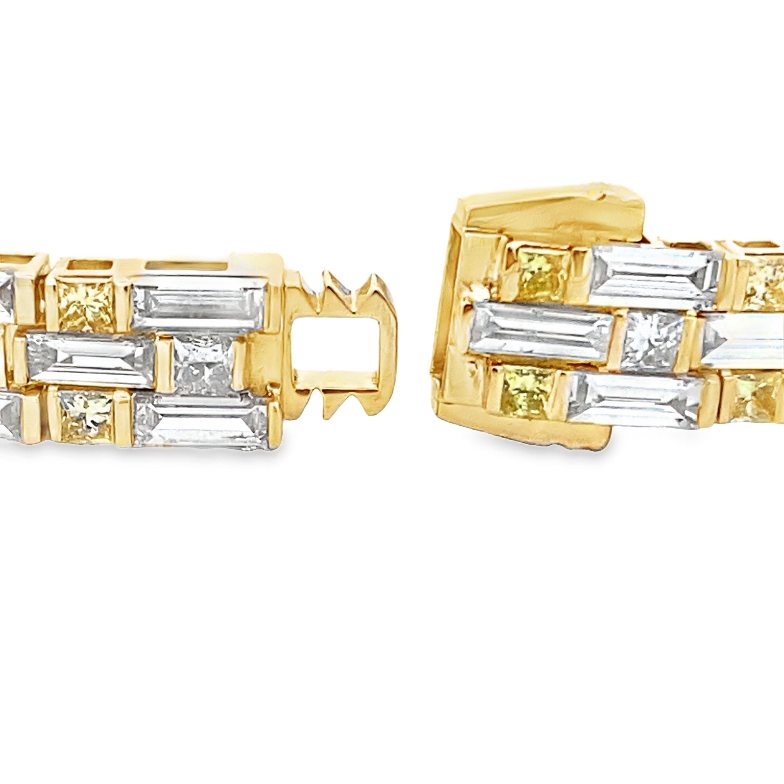 Lab Grown Diamond Tennis Bracelet 14KT Yellow Gold on sale at MyriadMart
