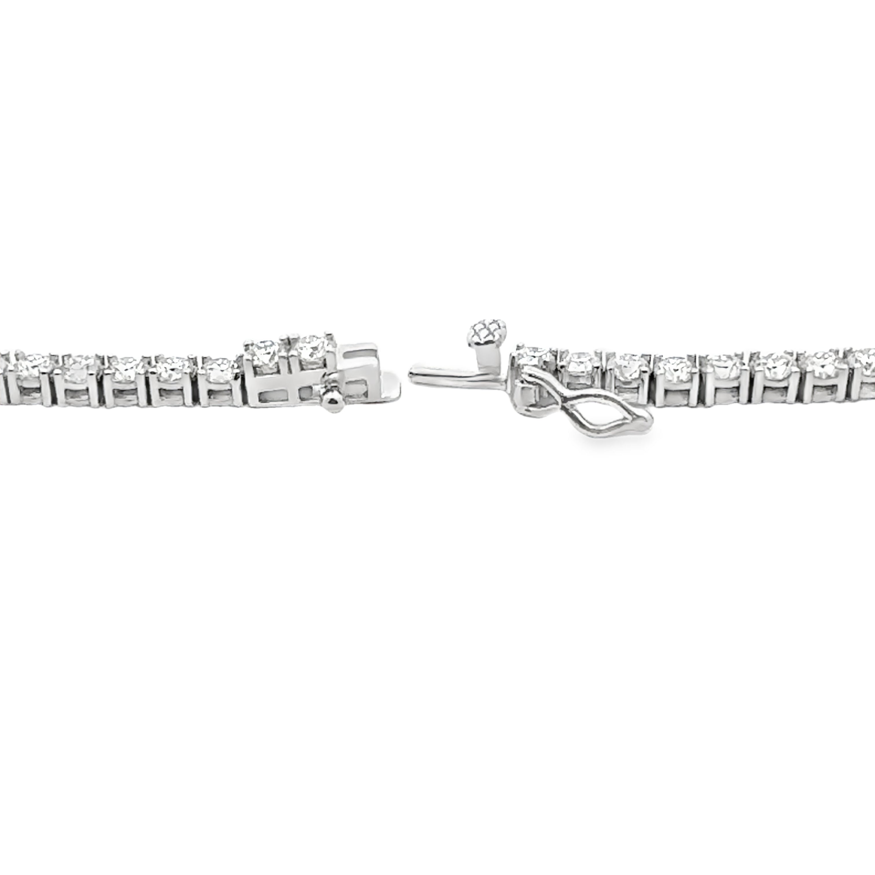 15.14ct Moissanite Tennis Necklace Sterling Silver on sale at MyriadMart