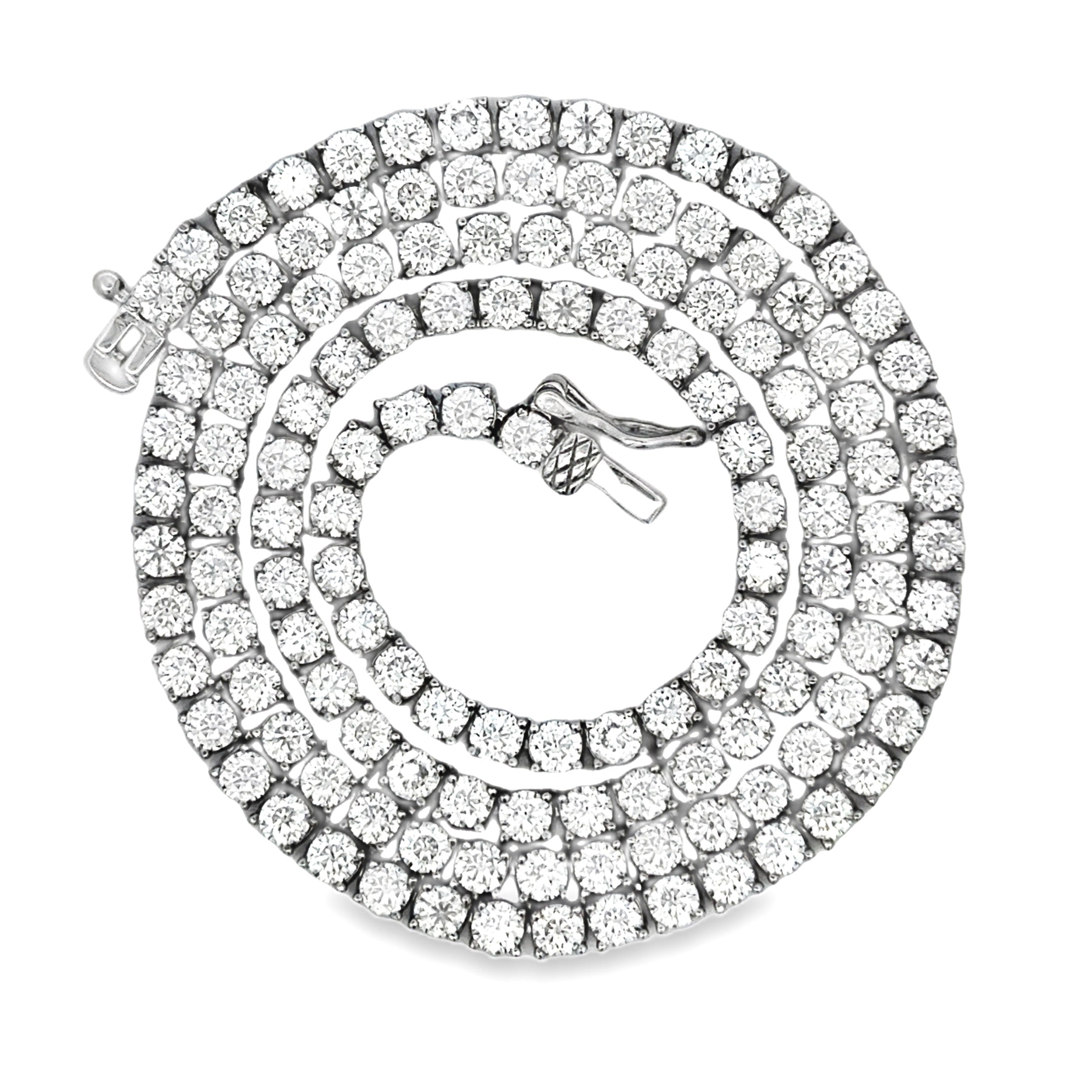Natural 12.39ct Moissanite Tennis Sterling Silver on sale at MyriadMart