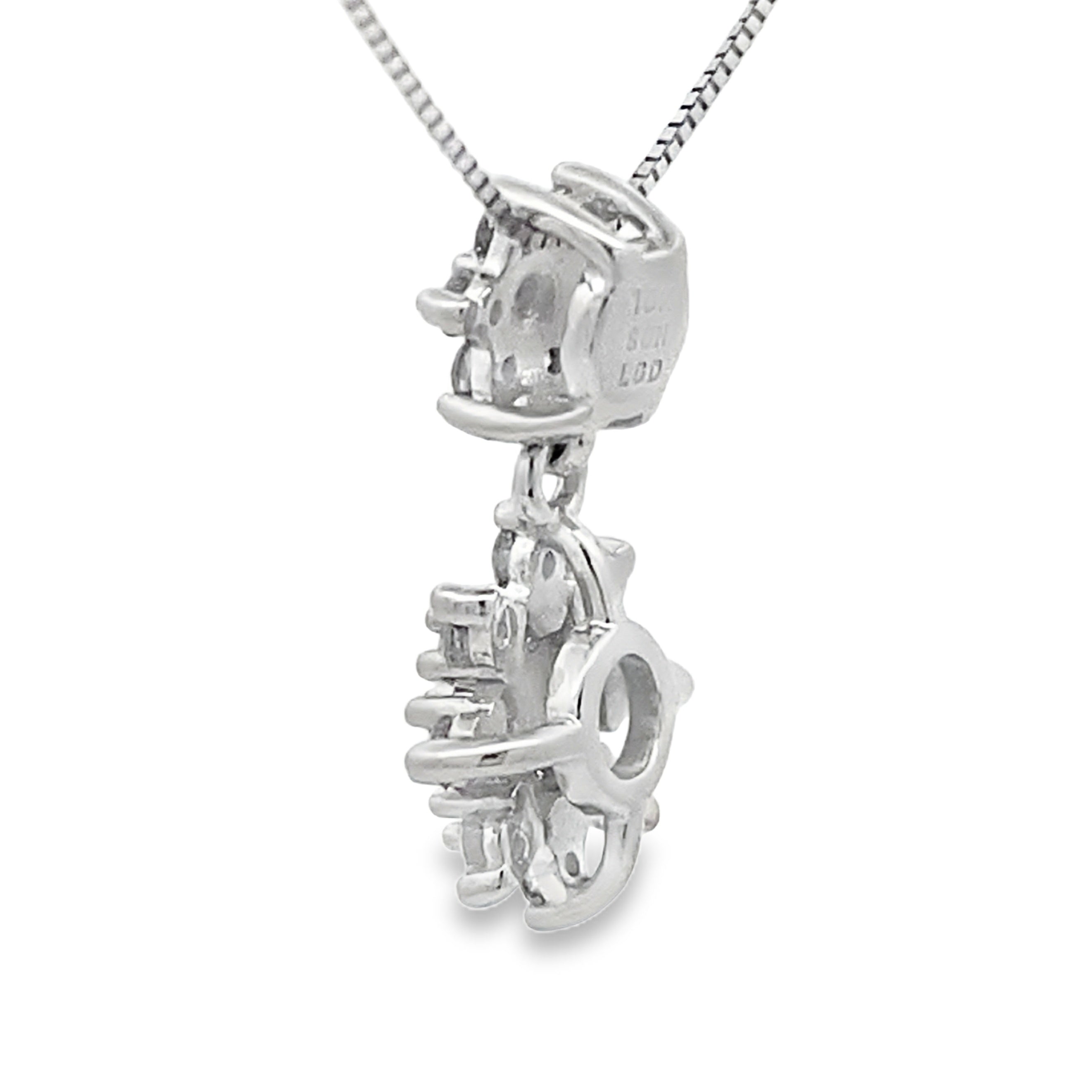 Lab Grown Diamond Fashion Pendants 10KT White Gold on sale at MyriadMart