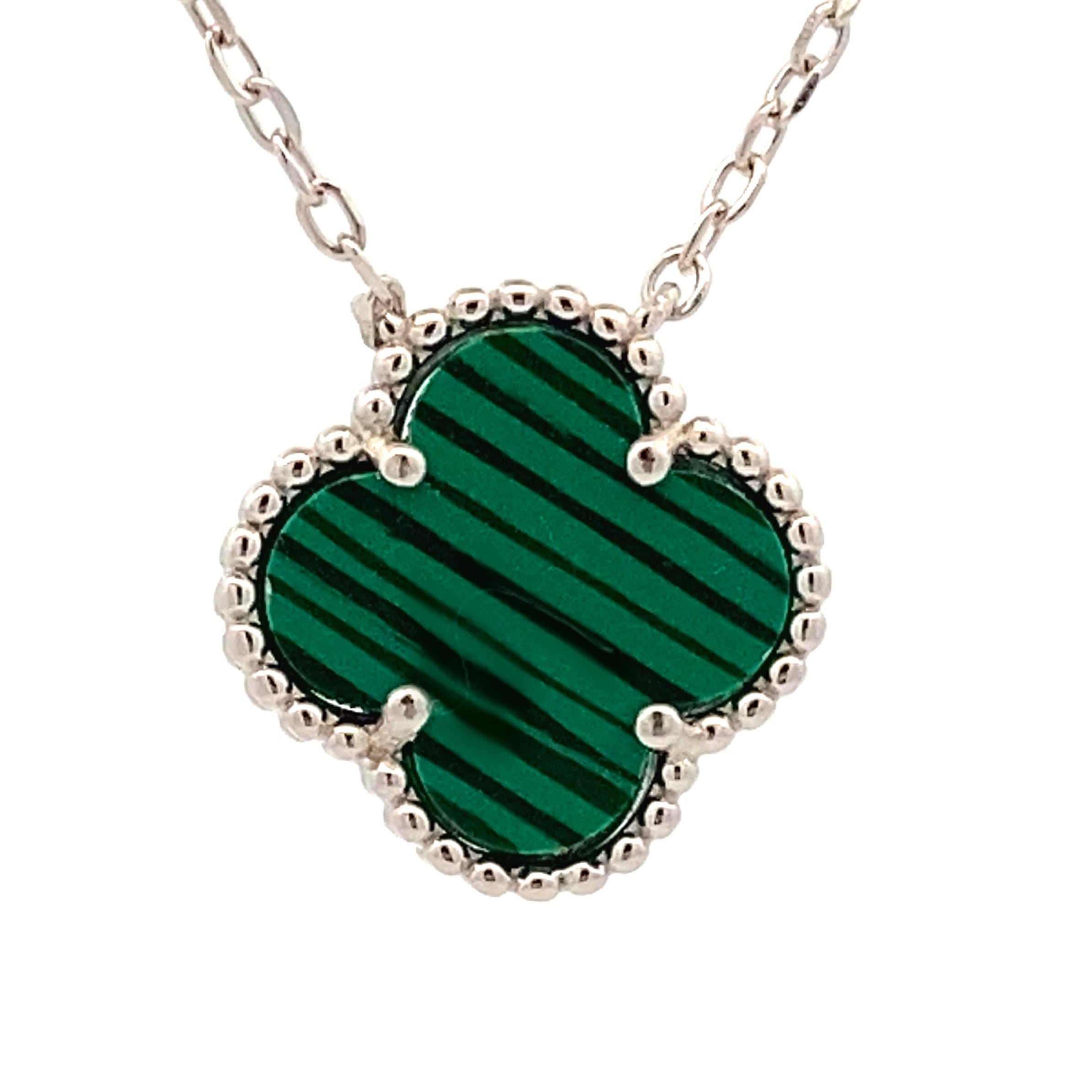 Natural Malachite Fashion Pendants Sterling Silver on sale at MyriadMart