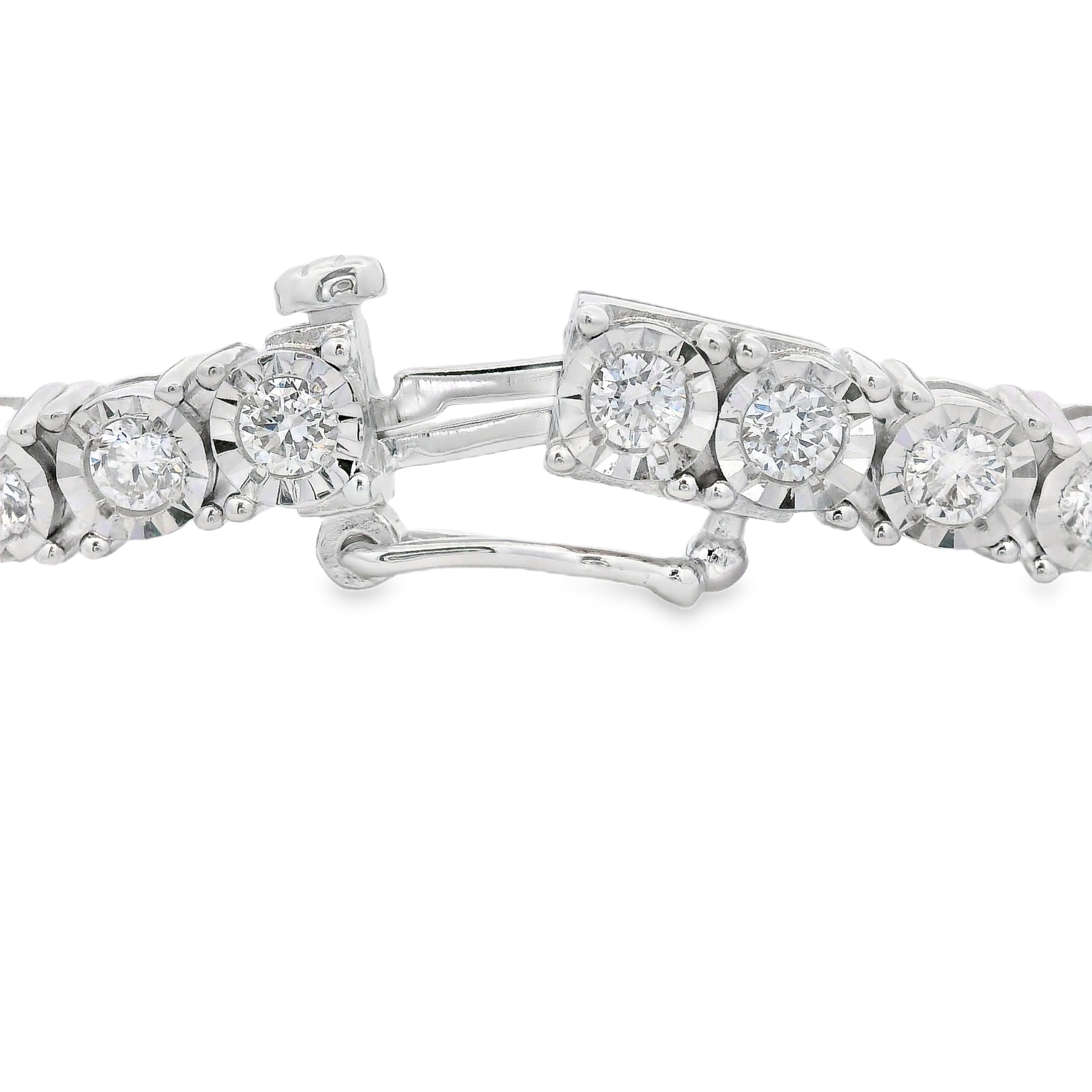 Lab Grown Diamond Tennis Bracelet Sterling Silver on sale at MyriadMart