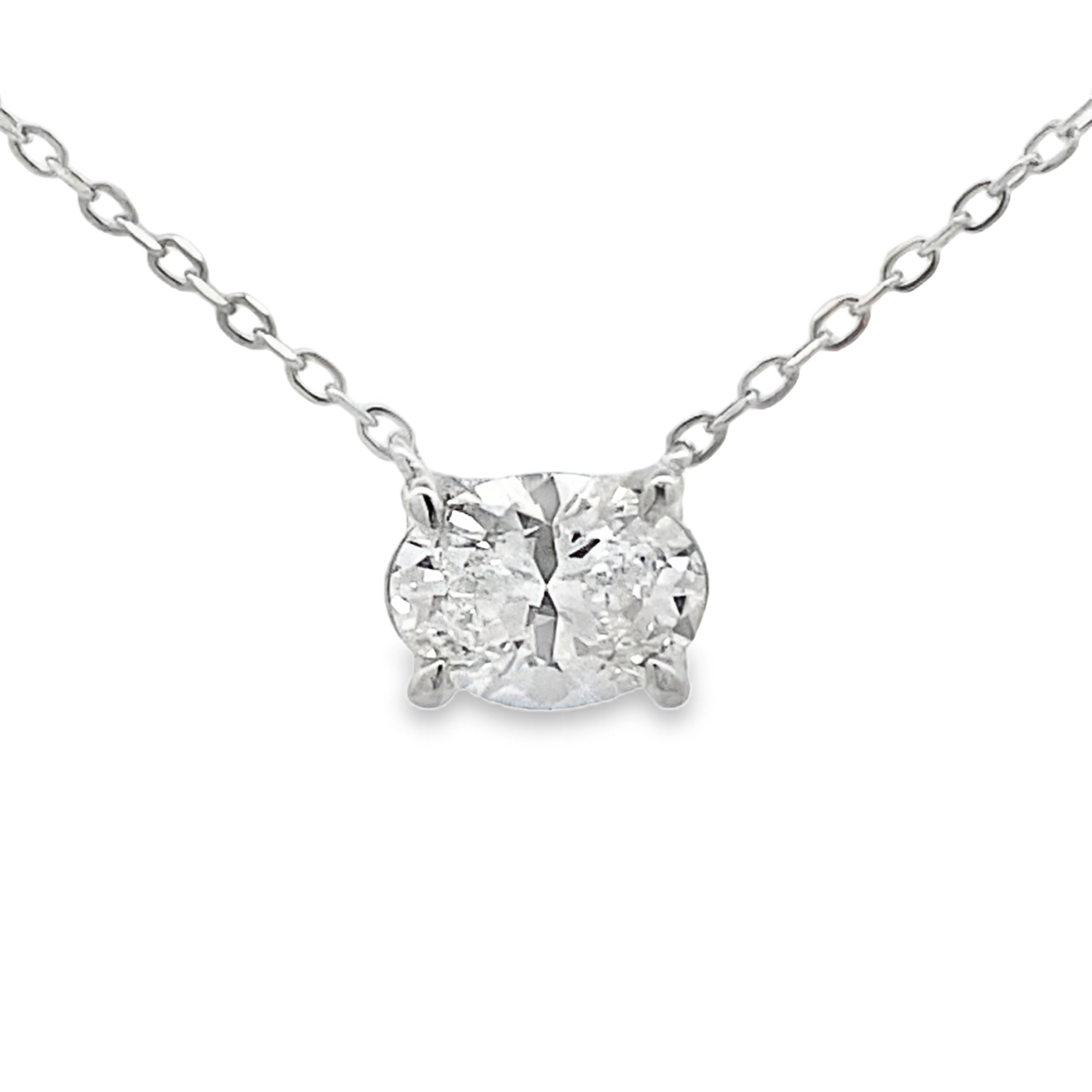 1.00ct Lab Grown Diamond Pendant Sterling Silver on sale at MyriadMart