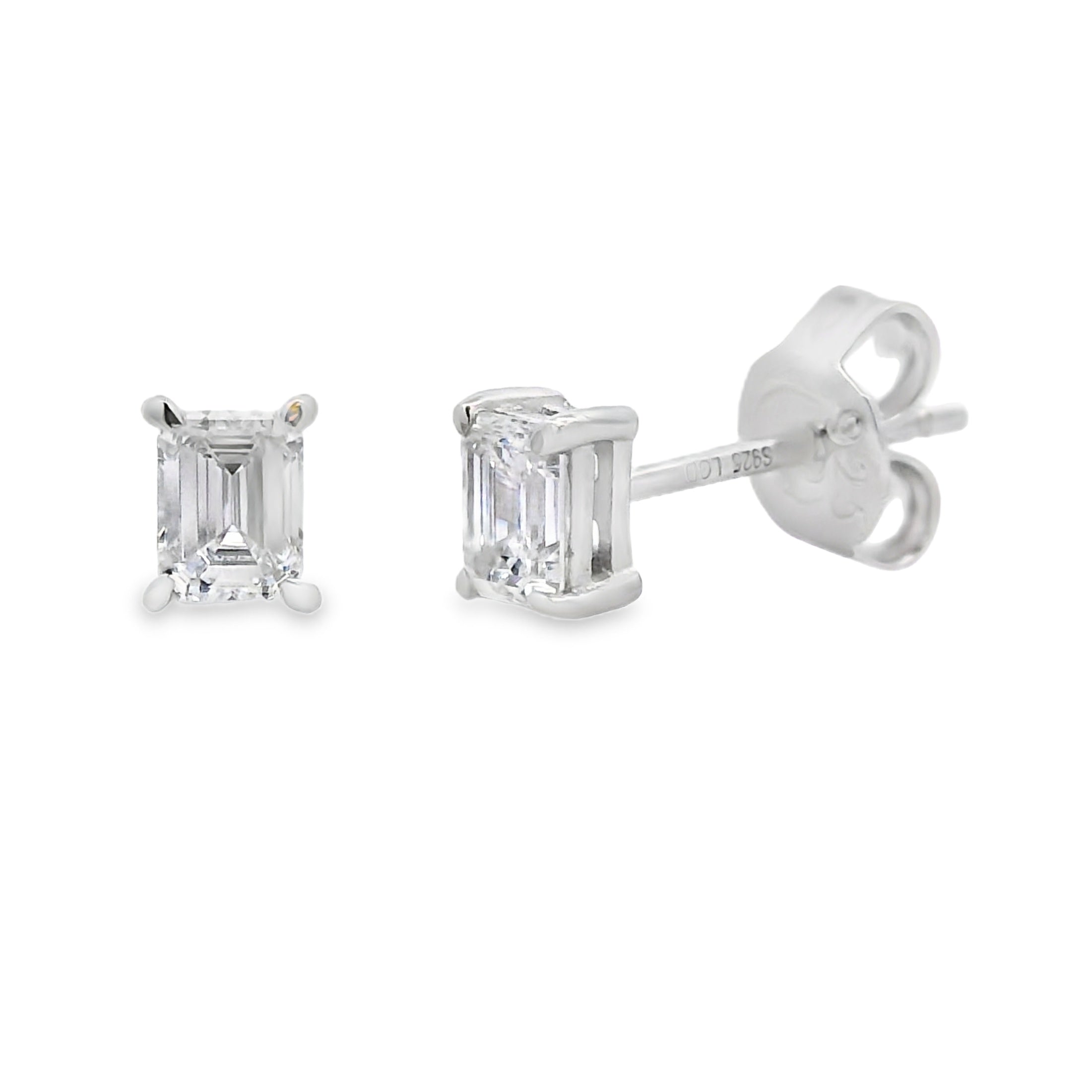 .50ct Lab Grown Diamond Stud Earrings Sterling Silver on sale at MyriadMart