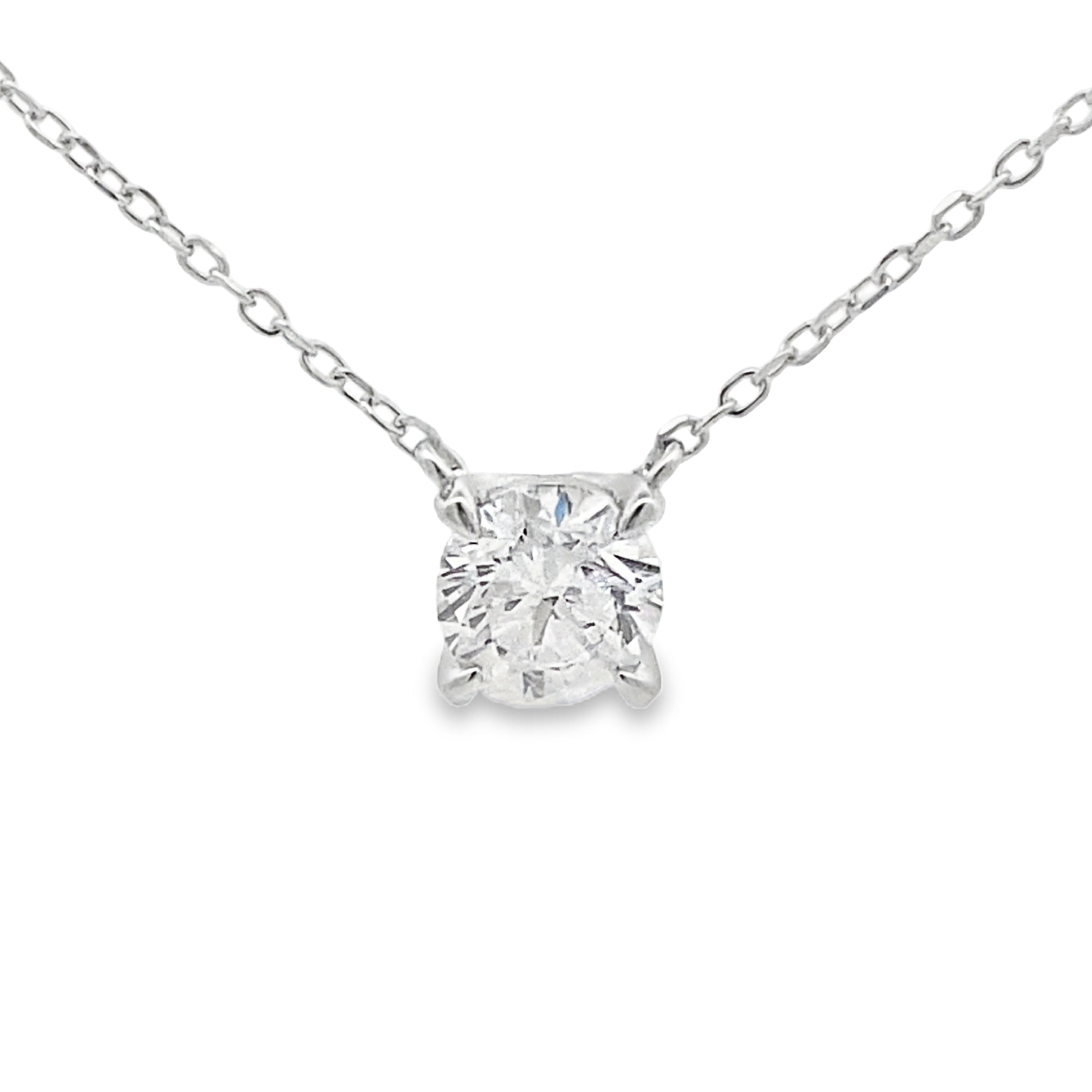 1.00ct Lab Grown Diamond Pendant Sterling Silver on sale at MyriadMart