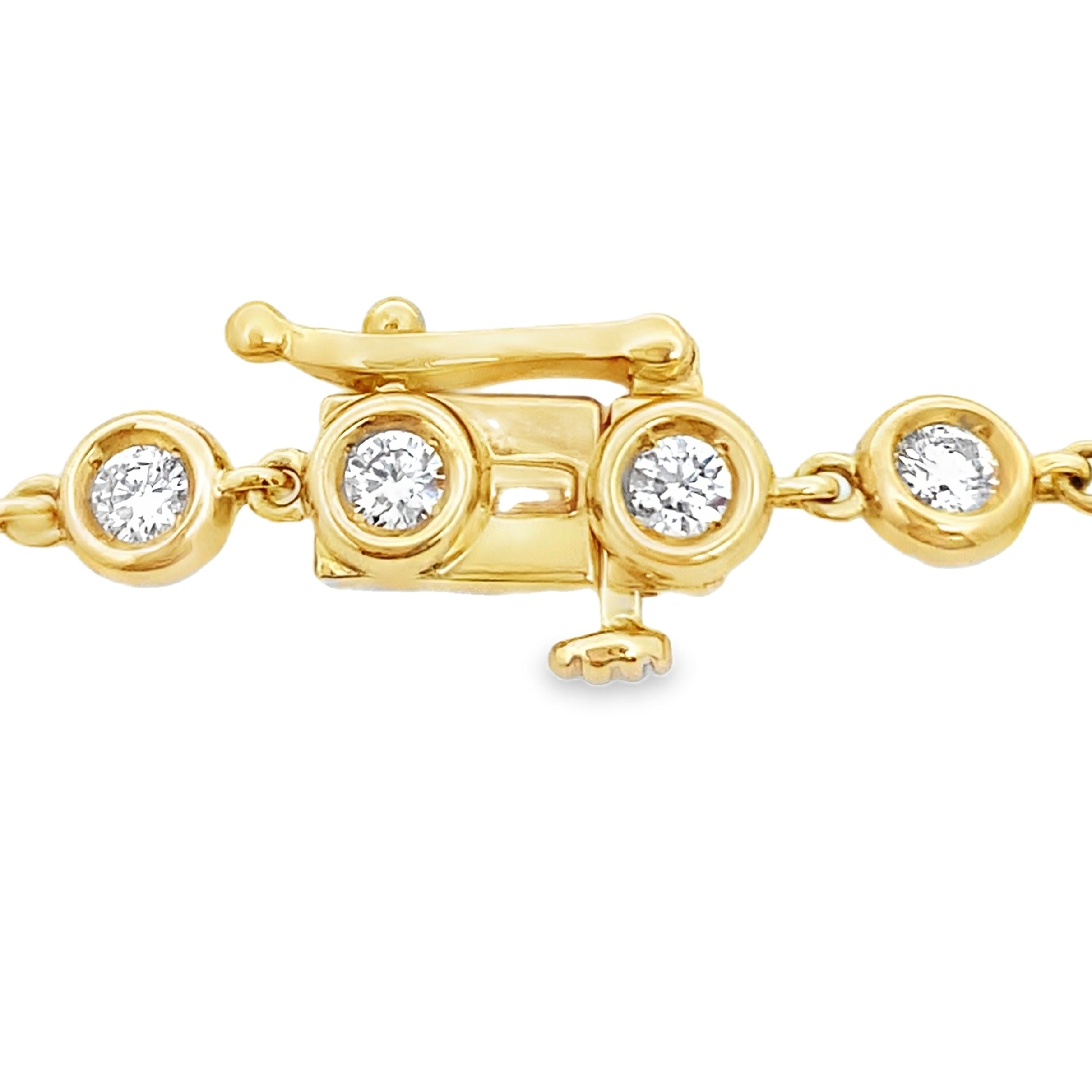 1.50ct Lab Grown Diamond Bracelet 10KT Yellow Gold on sale at MyriadMart