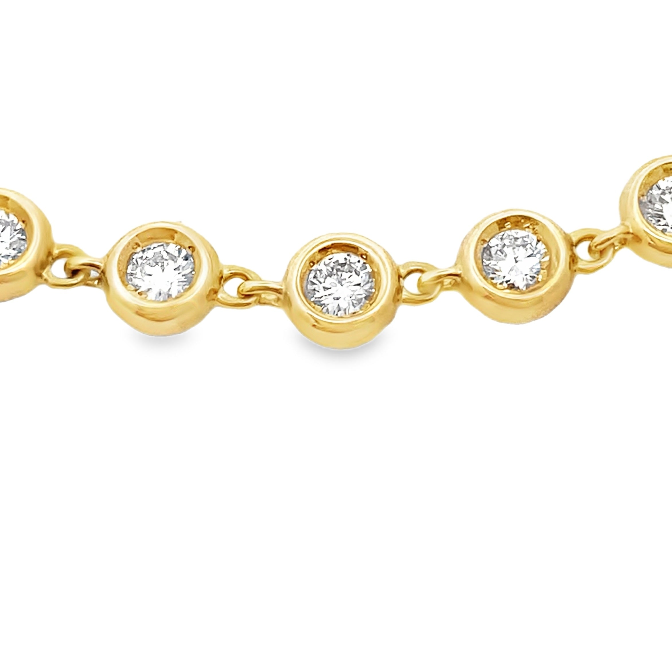 1.50ct Lab Grown Diamond Bracelet 10KT Yellow Gold on sale at MyriadMart