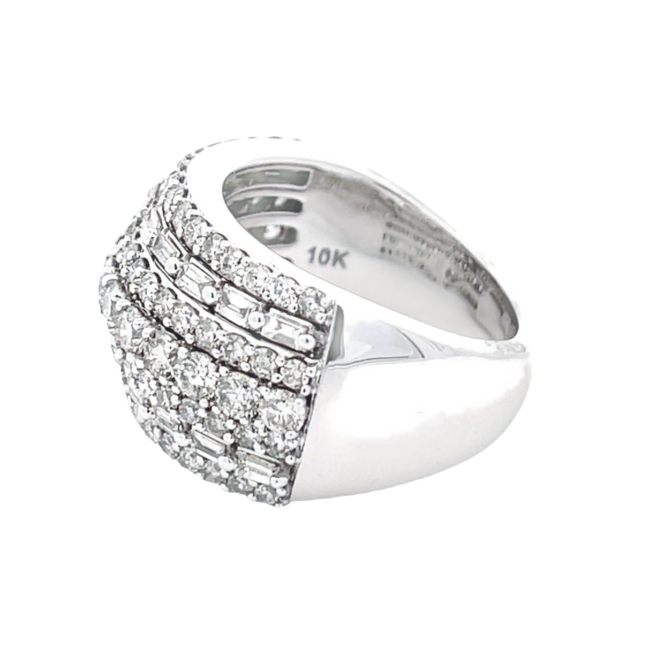 3.00ct Diamond Wedding Band Ring 10KT White Gold on sale at MyriadMart