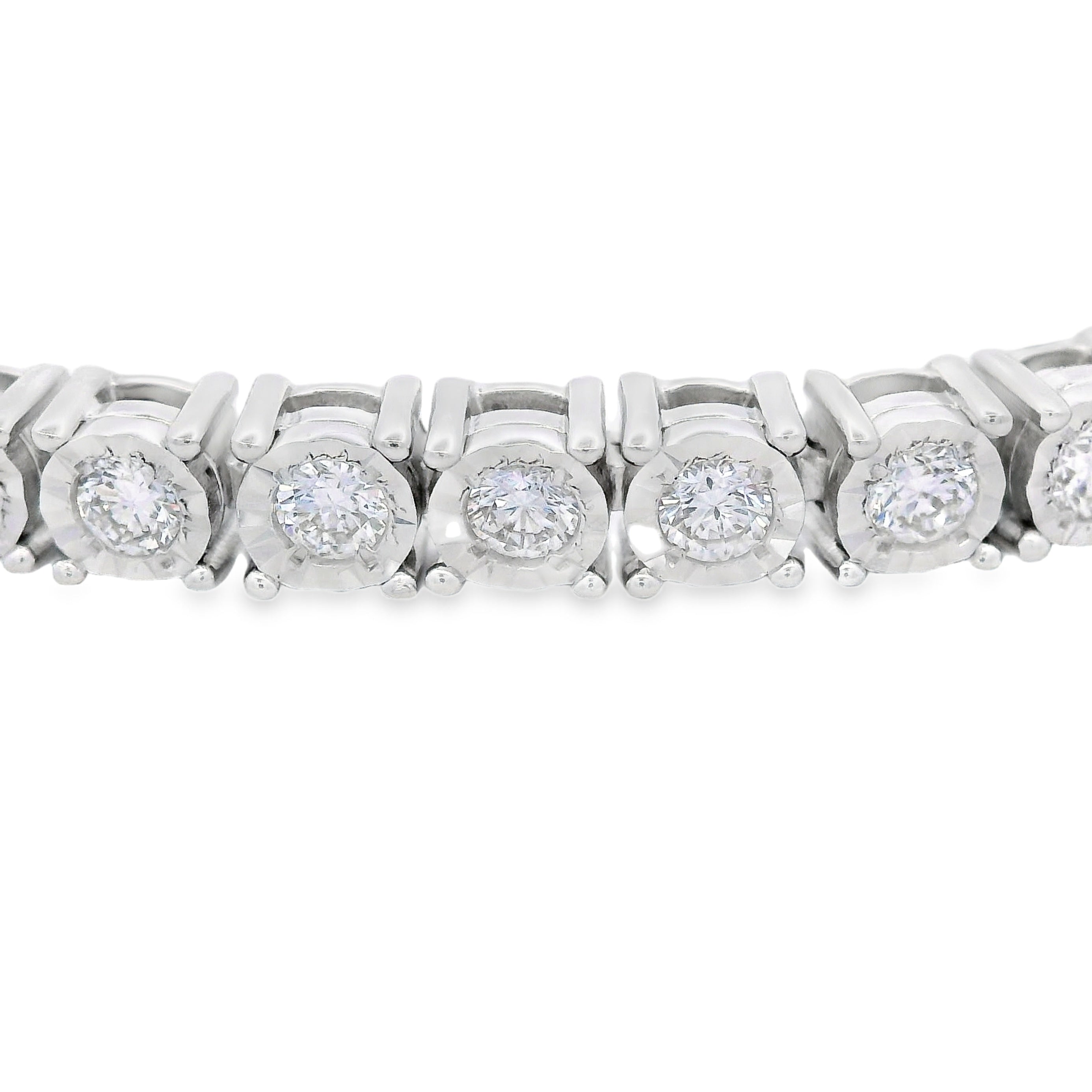 Lab Grown Diamond Tennis Bracelet Sterling Silver on sale at MyriadMart