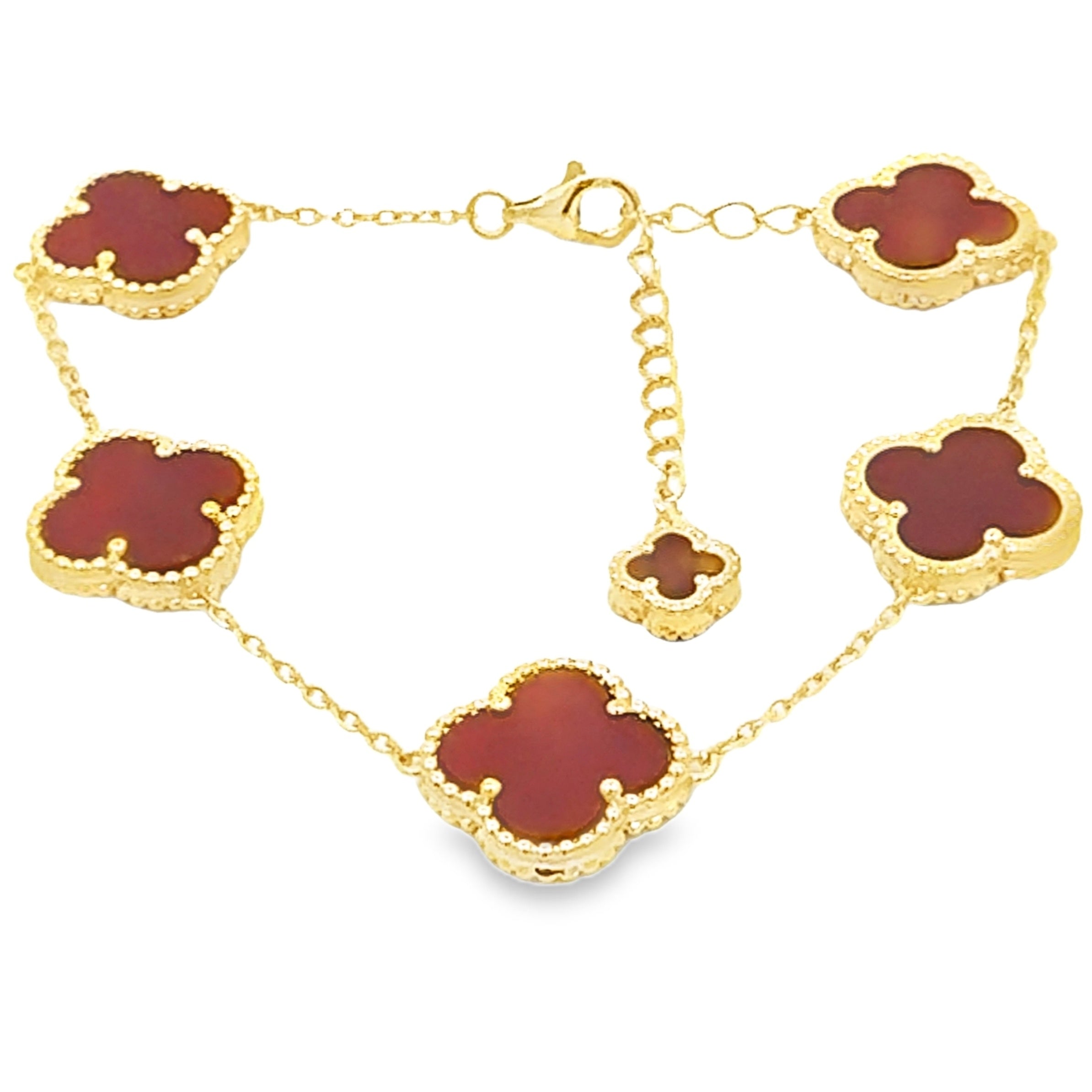 Genuine Carnelian Bracelet Sterling Silver on sale at MyriadMart