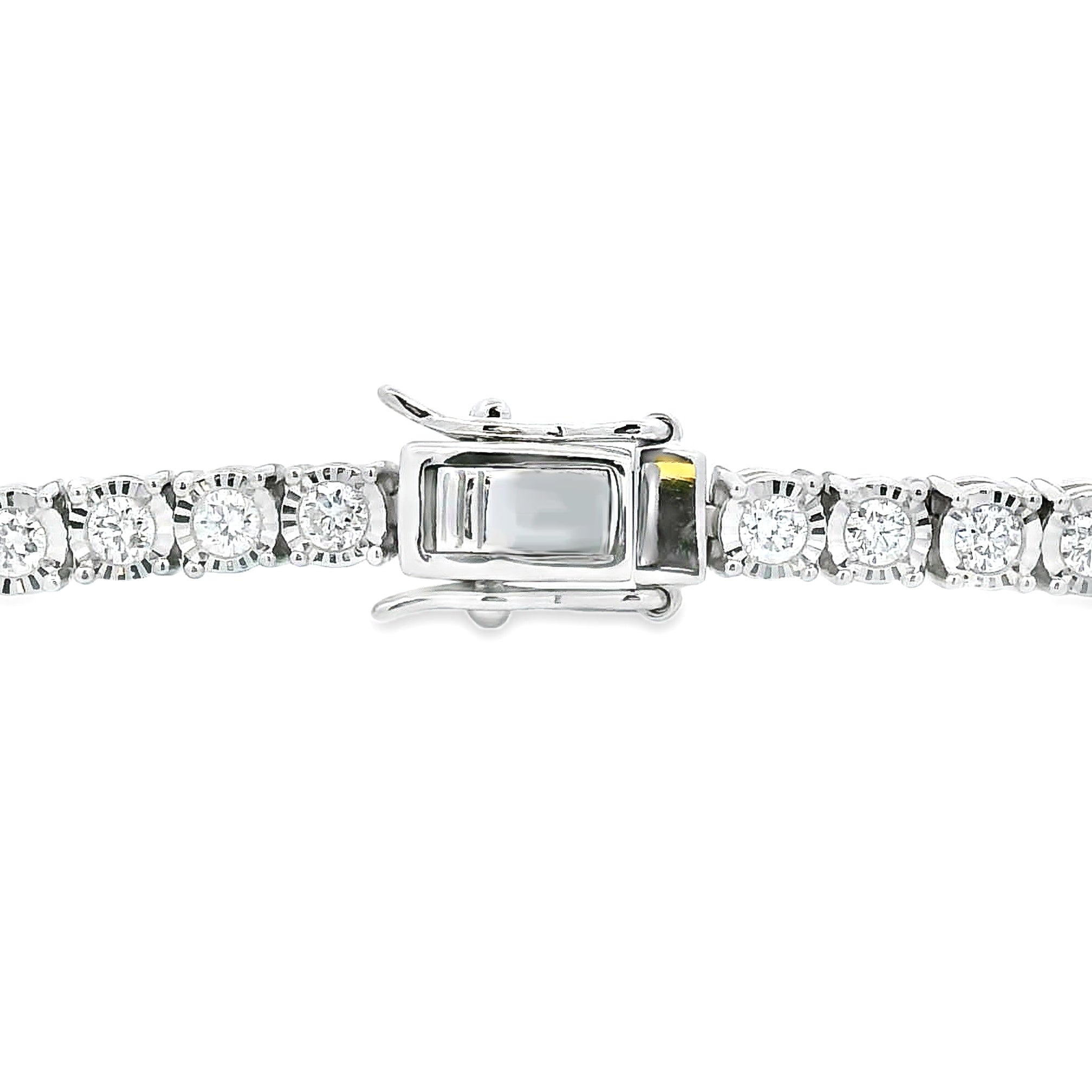 Lab Grown Diamond Tennis Bracelet Sterling Silver on sale at MyriadMart