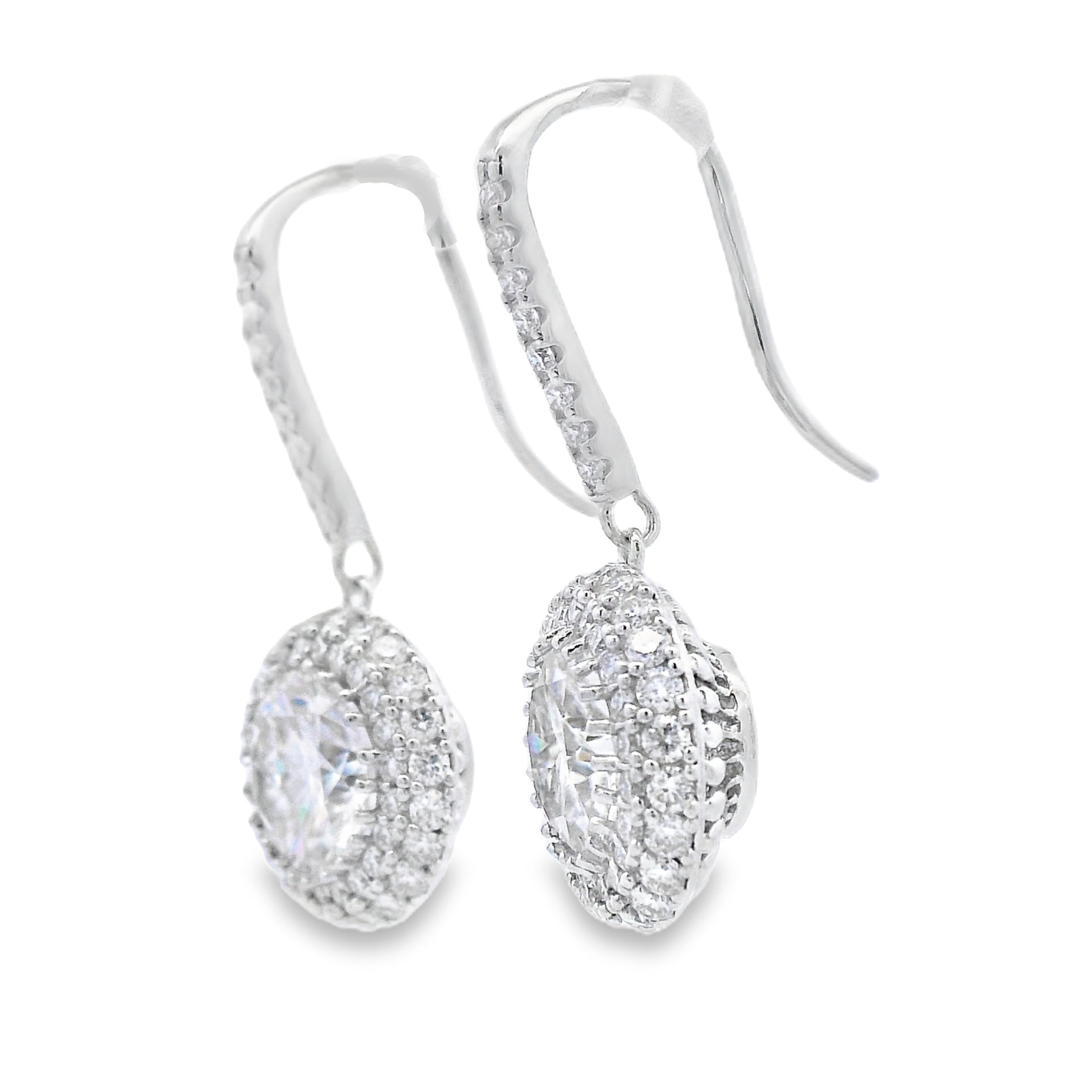 8.33ct Moissanite Dangle Earrings Sterling Silver on sale at MyriadMart
