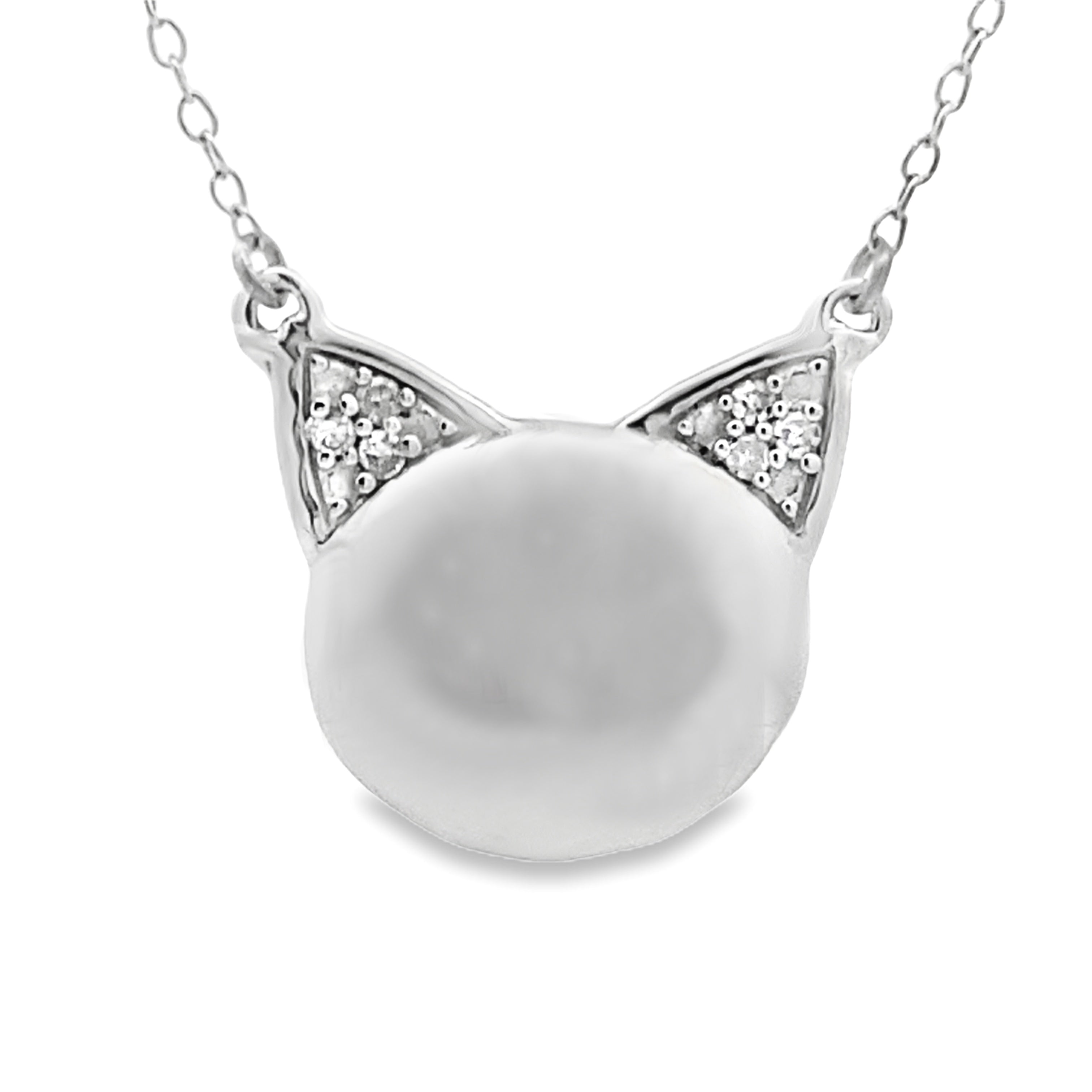 Natural .05ct Diamond Animal Pendant Sterling Silver on sale at MyriadMart