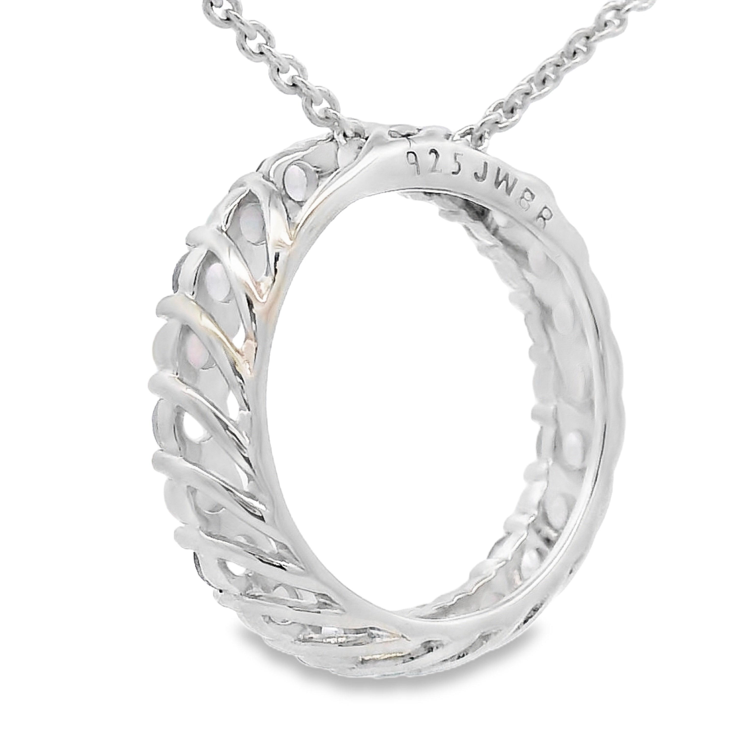 Created Opal Circle of Love Pendant Sterling Silver on sale at MyriadMart