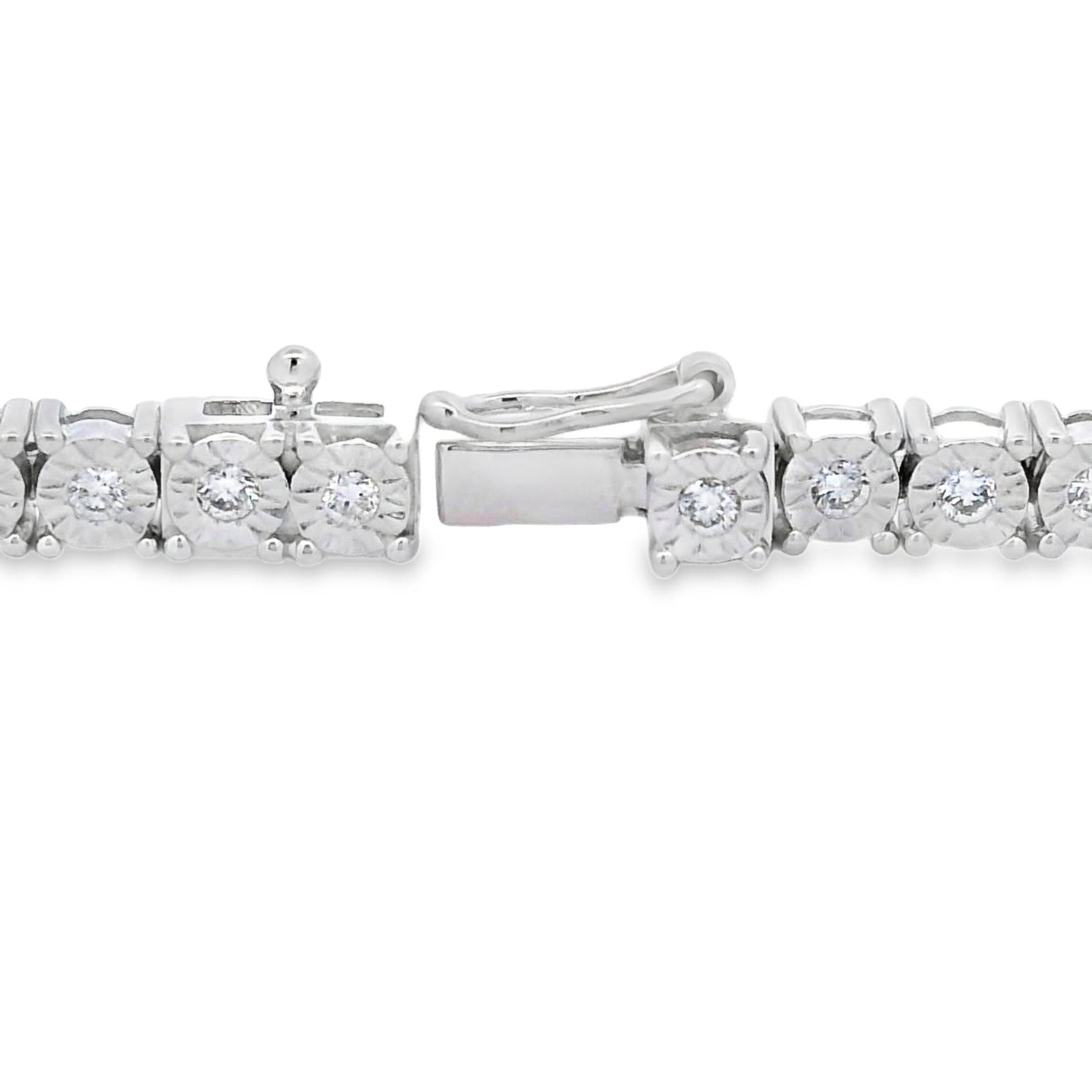 Lab Grown Diamond Tennis Bracelet Sterling Silver on sale at MyriadMart
