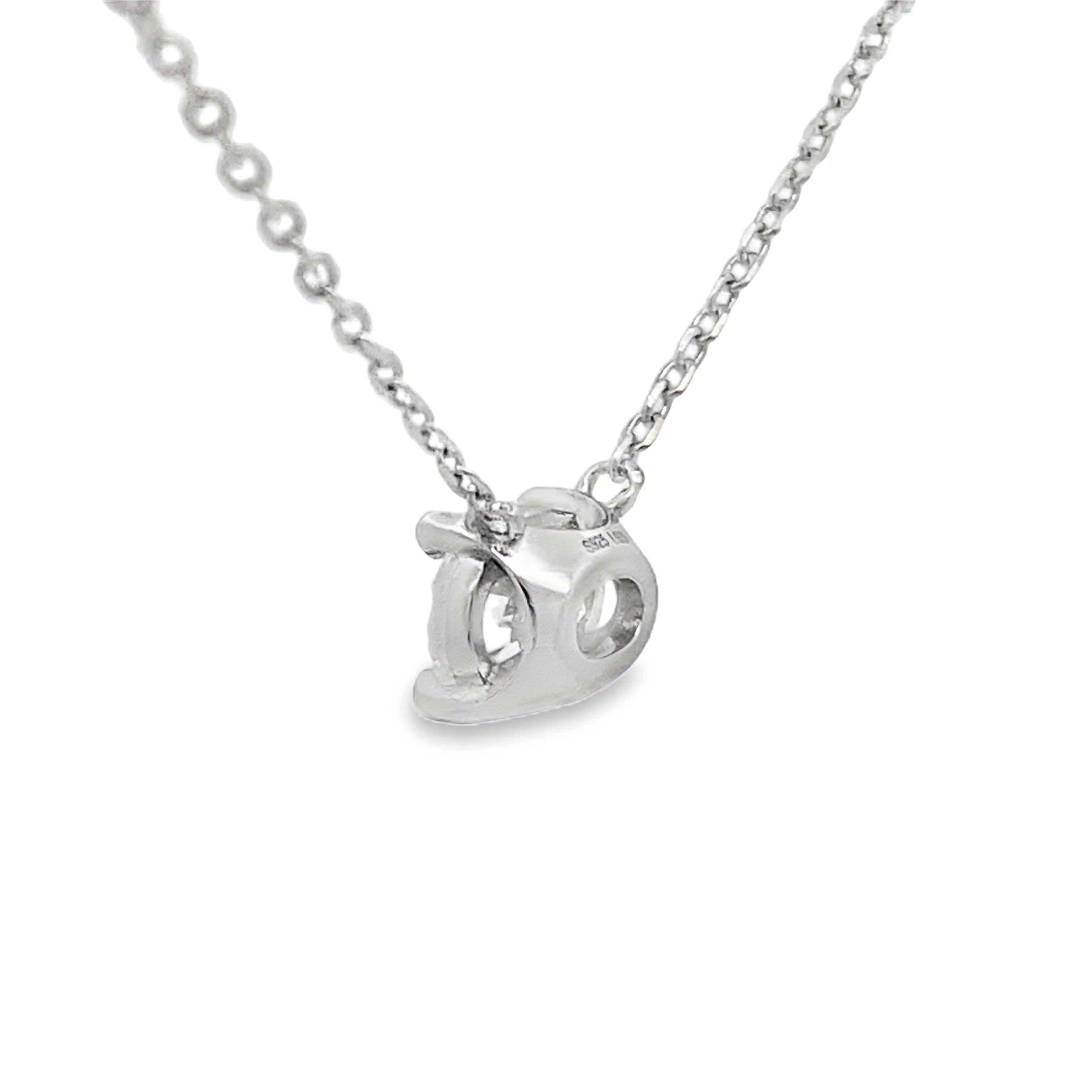 1.00ct Lab Grown Diamond Pendant Sterling Silver on sale at MyriadMart