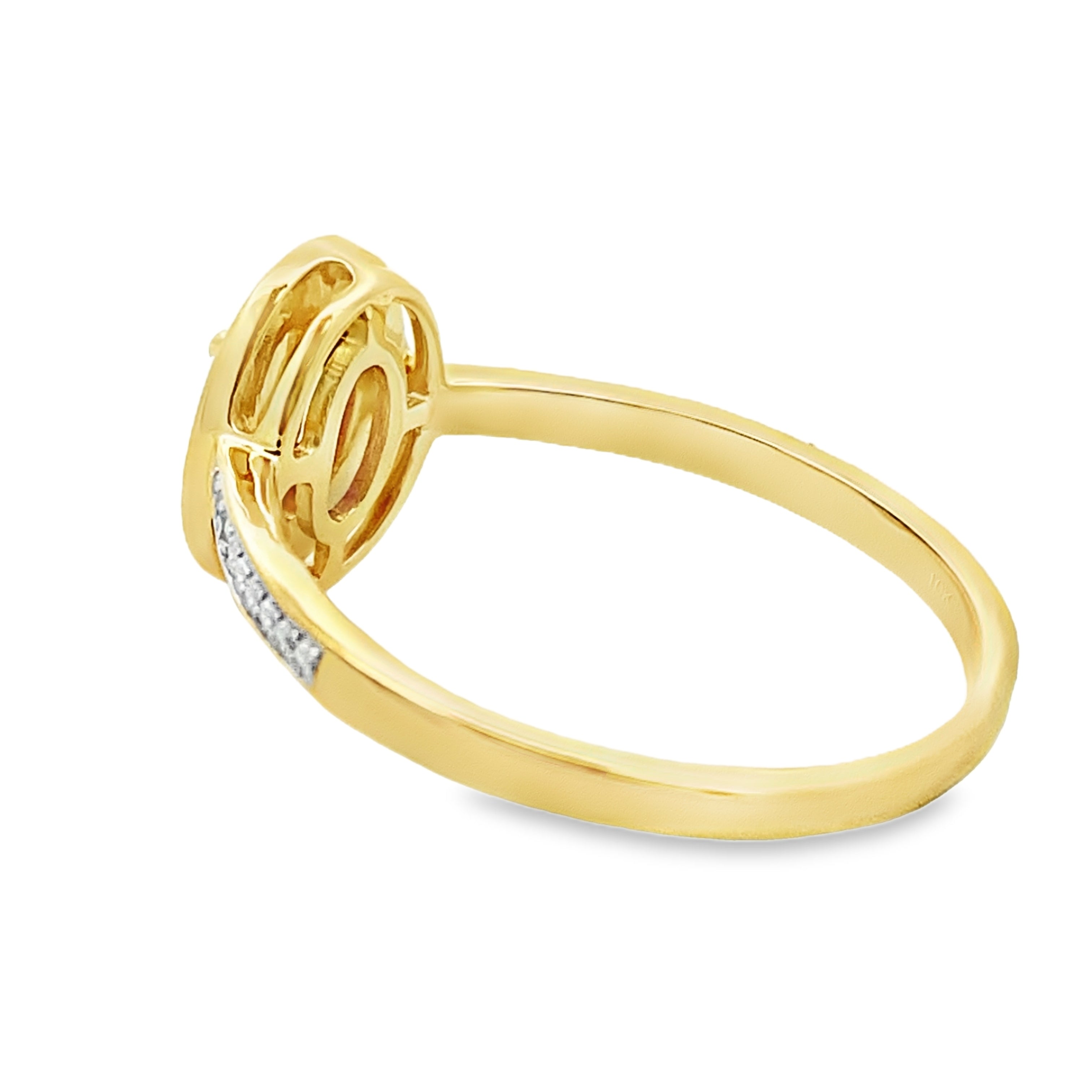 .62ct Garnet Diamond Ring 10KT Yellow Gold on sale at MyriadMart
