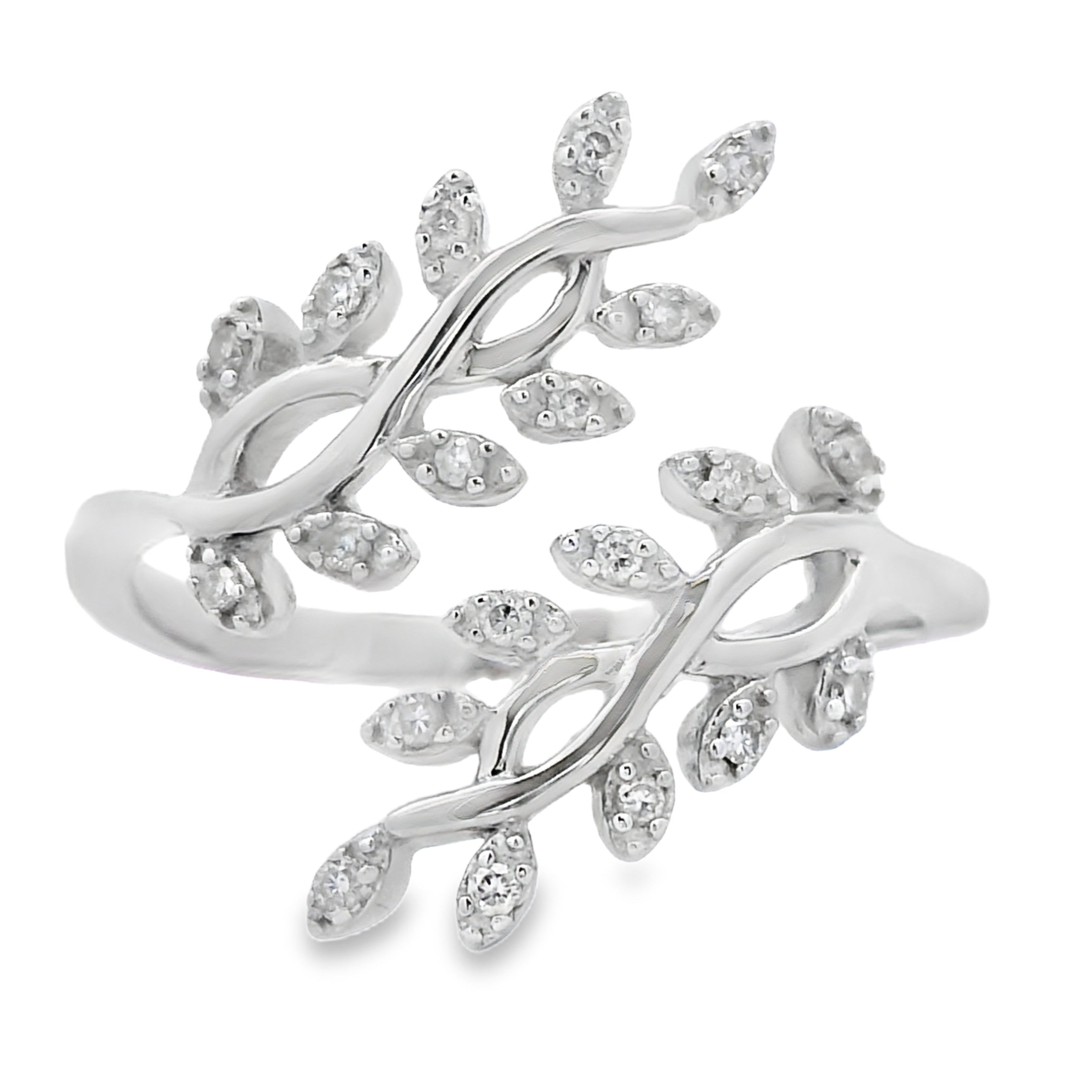 Natural .10ct Diamond Ring Sterling Silver on sale at MyriadMart