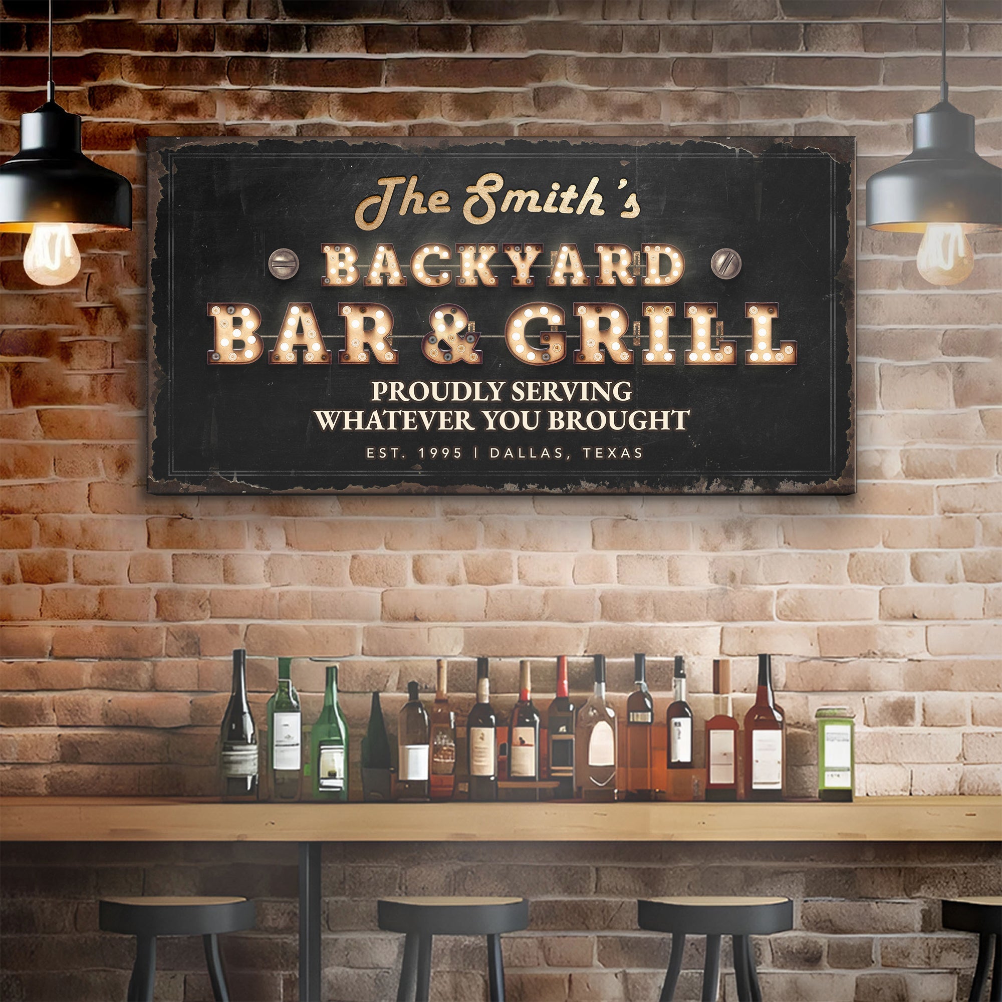 Backyard Bar & Grill Sign XVIII on sale at MyriadMart