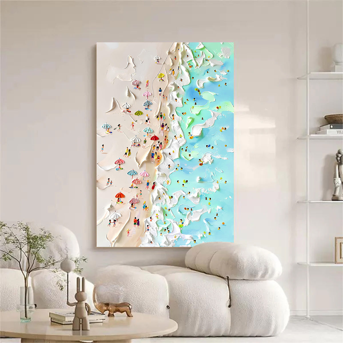 Beachfront Painting Coastal Wall Art on sale at MyriadMart