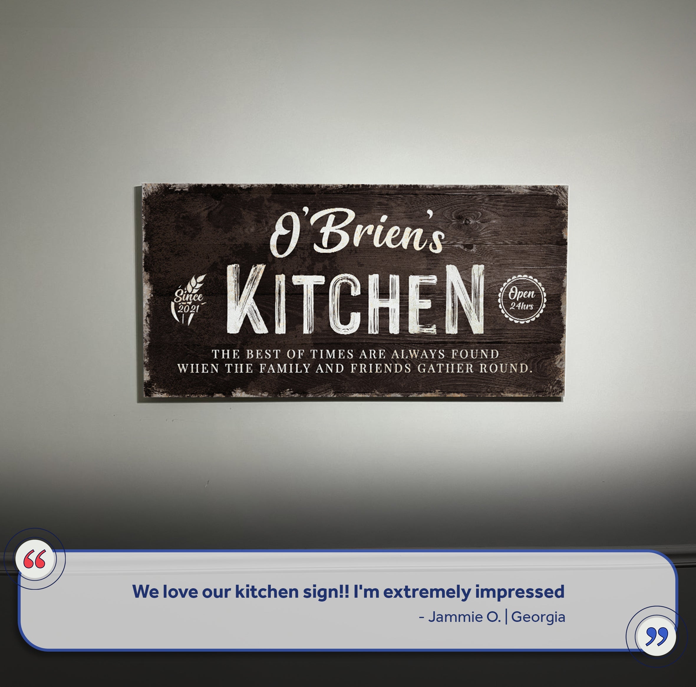 Family Kitchen Sign II on sale at MyriadMart