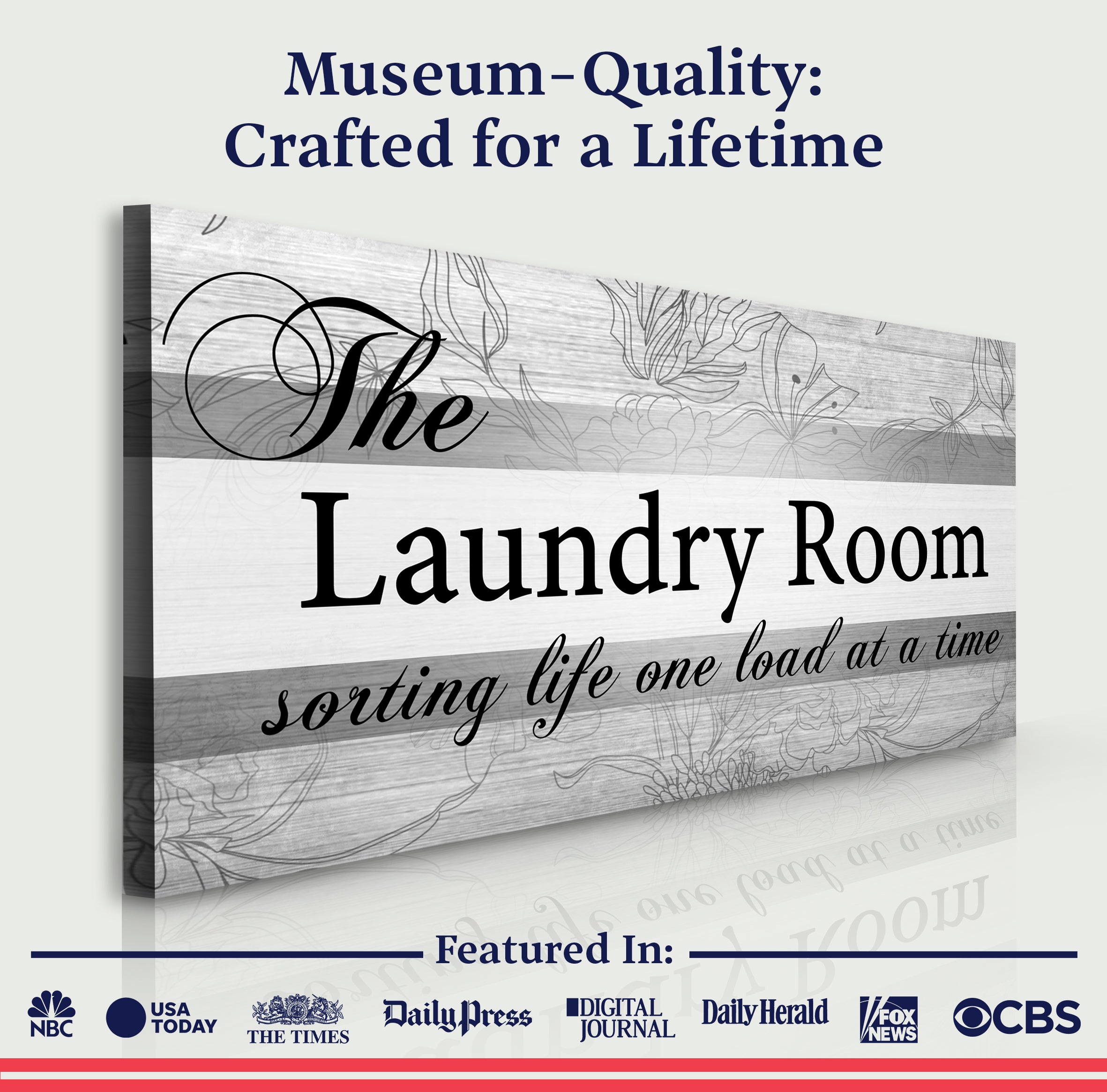 The Laundry Room Sign on sale at MyriadMart