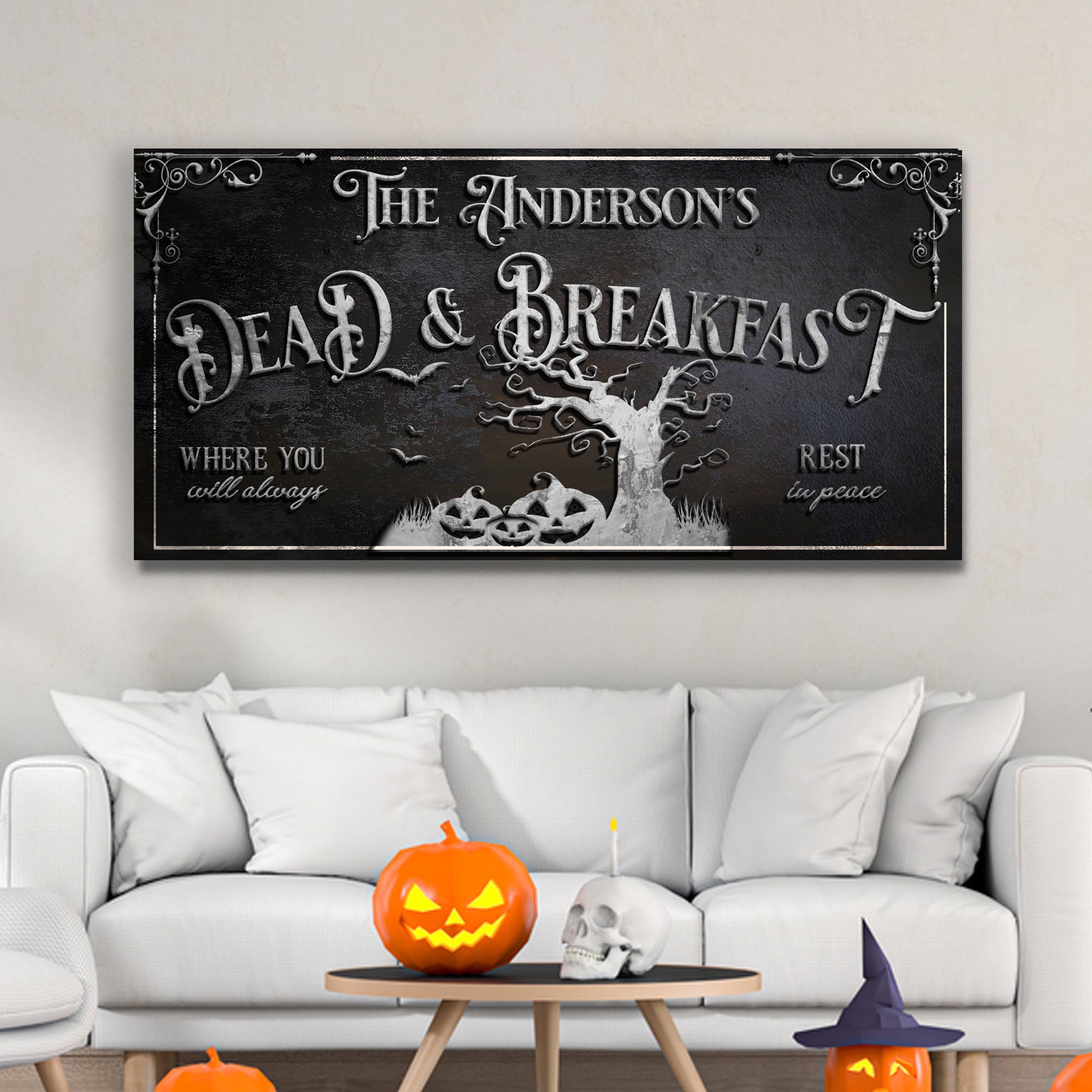 Personalized Dead & Breakfast Sign II on sale at MyriadMart
