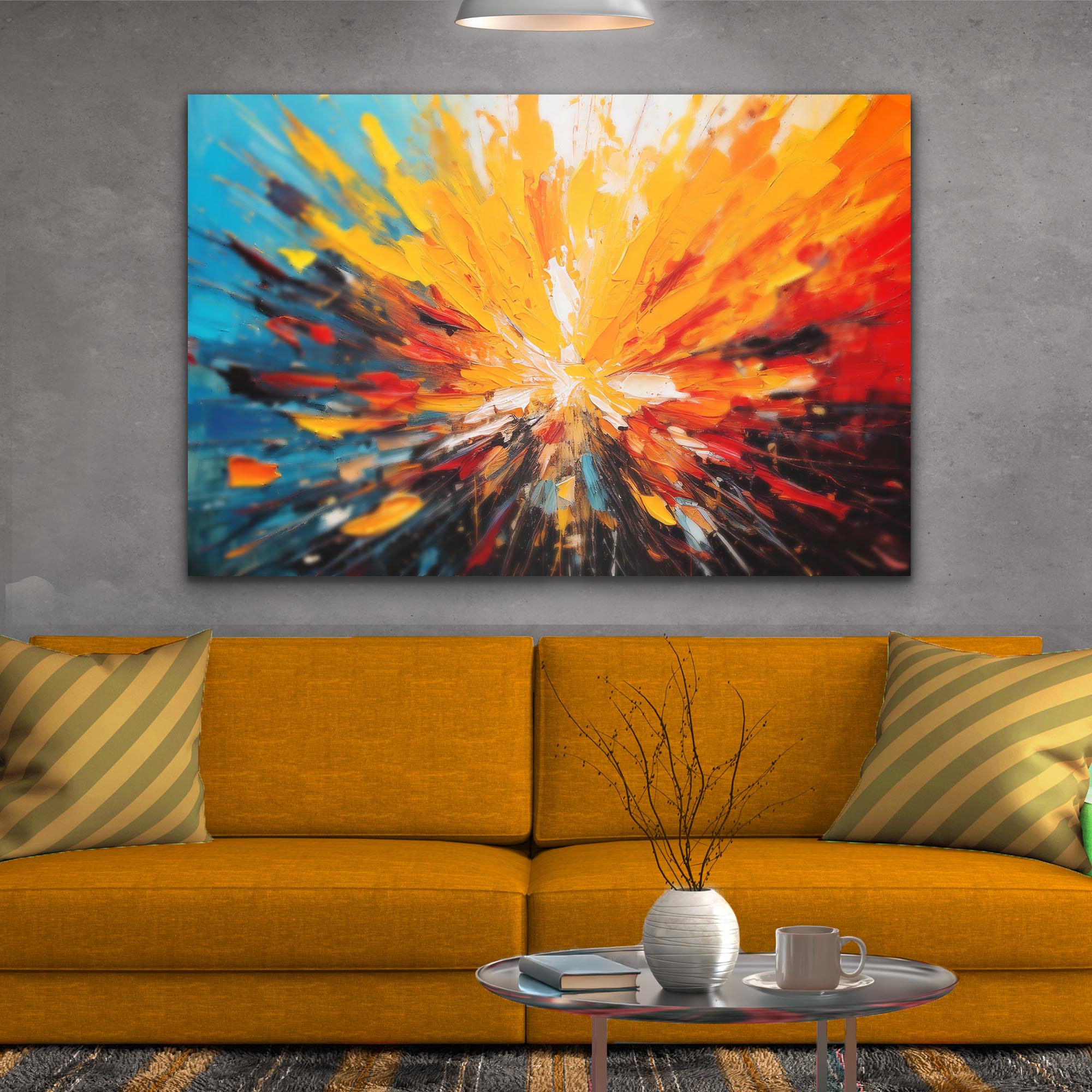Modern Color Burst Wall Art on sale at MyriadMart