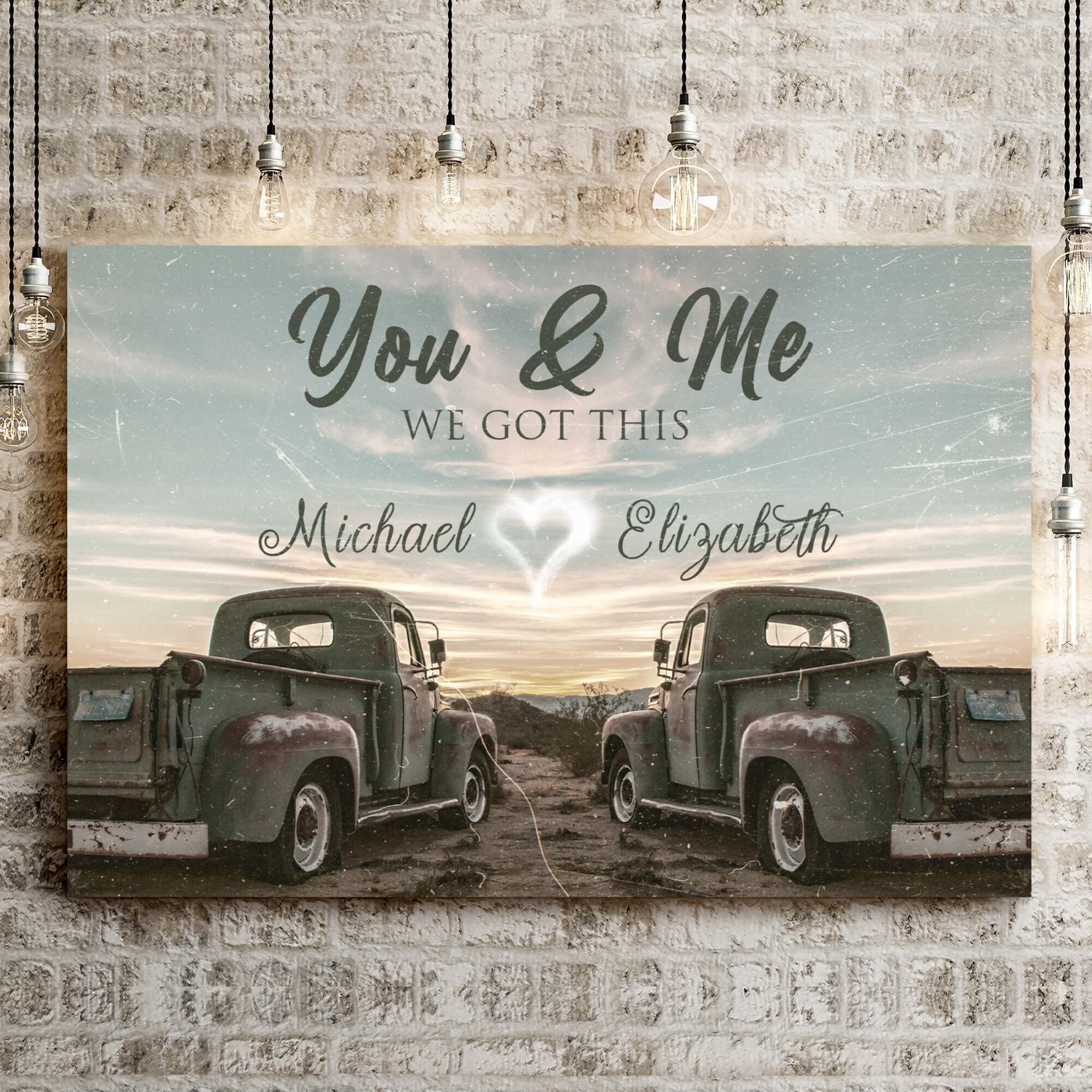 Vintage Truck Themed We Got This Couple Sign on sale at MyriadMart