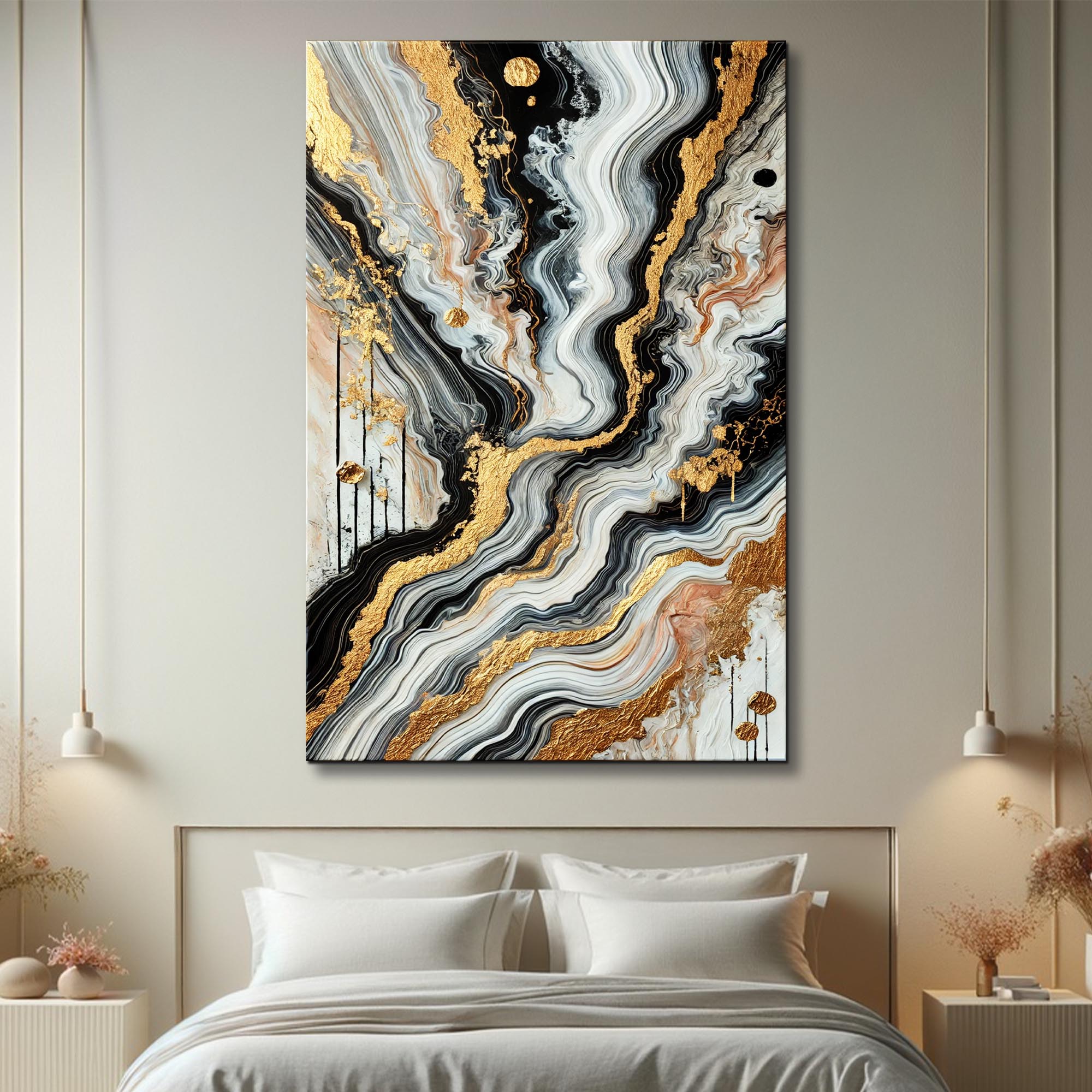 Modern Marble Effect Wall Art on sale at MyriadMart