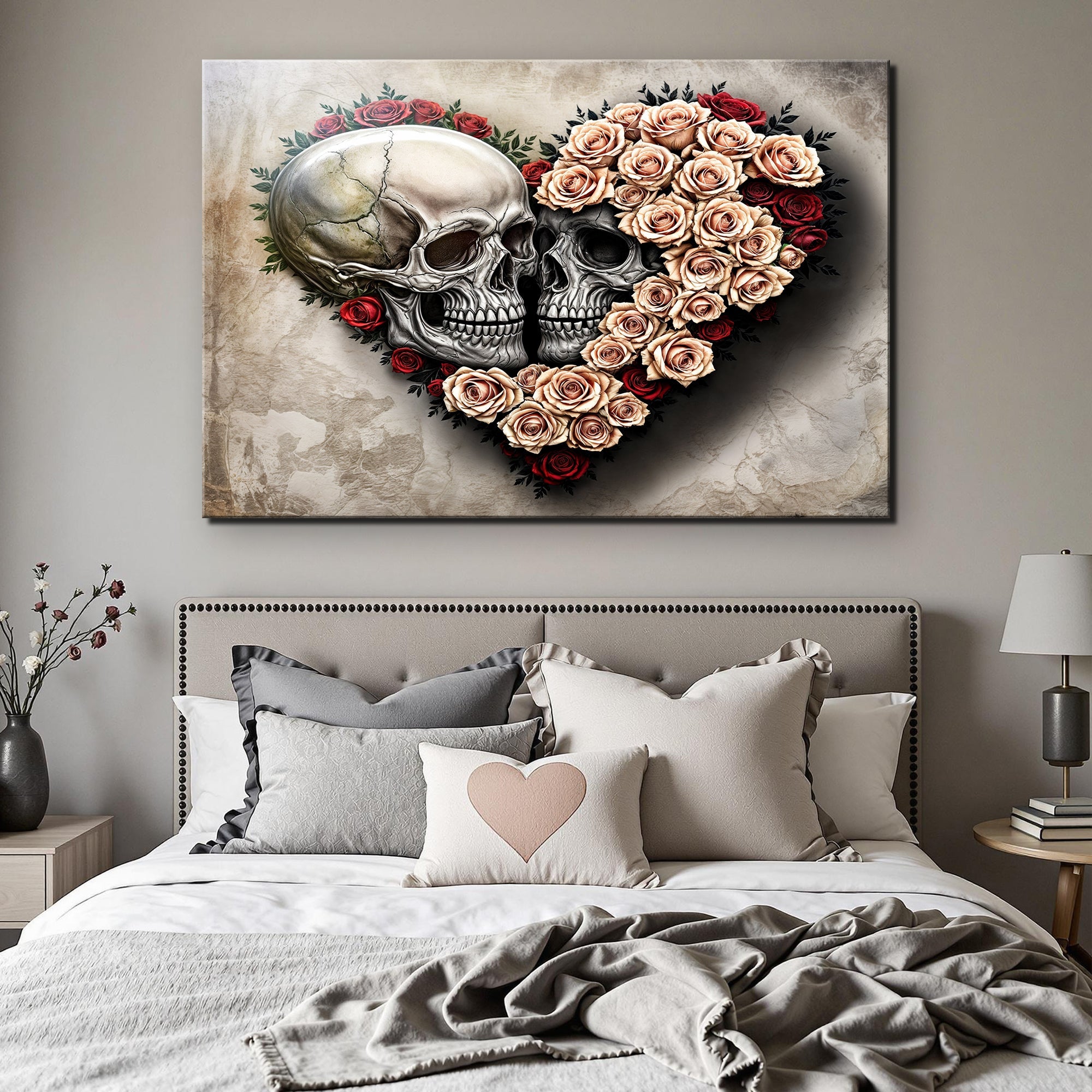 Skull and Flowers Wall Art IX on sale at MyriadMart