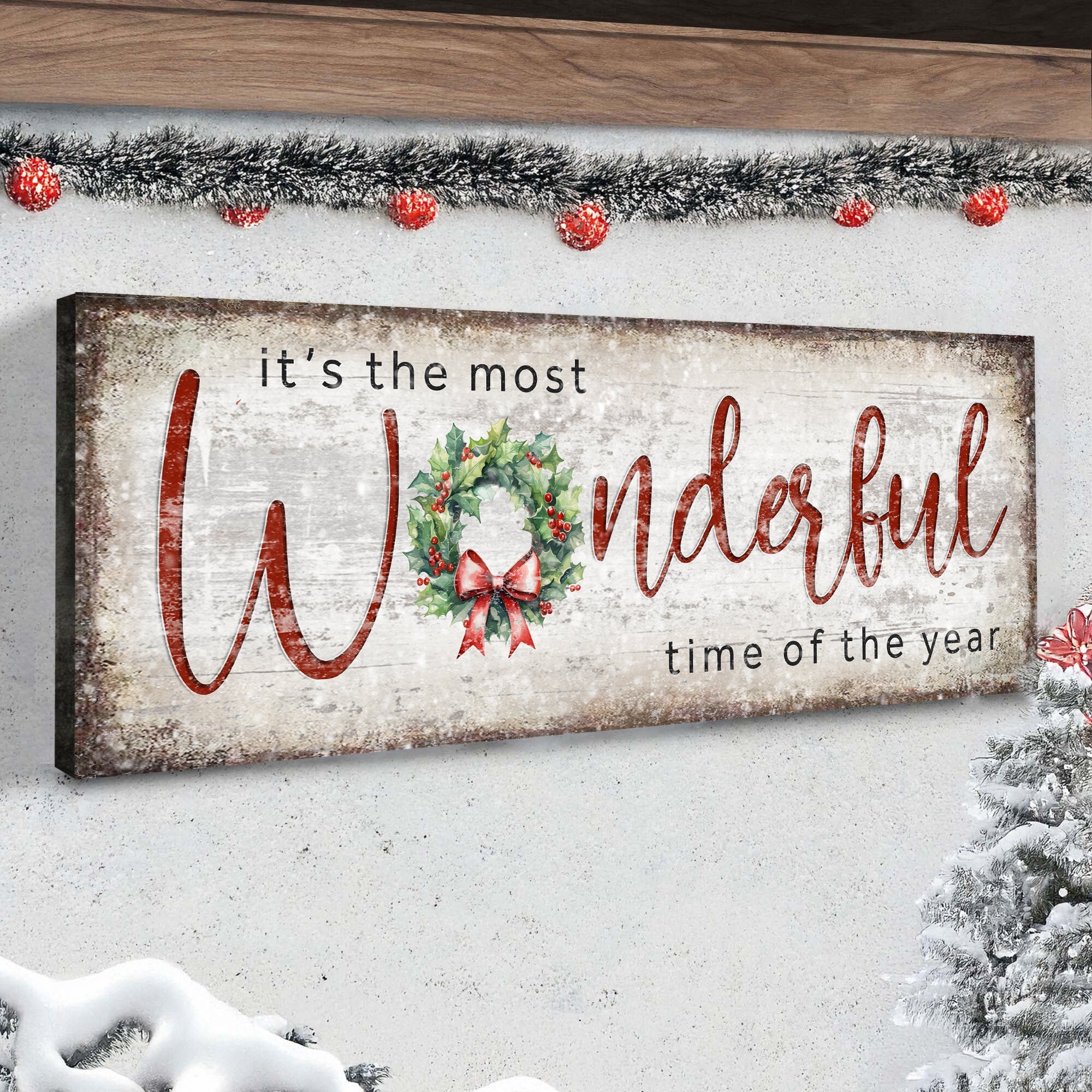 It's the most Wonderful Time of the Year Christmas Sign IV on sale at MyriadMart