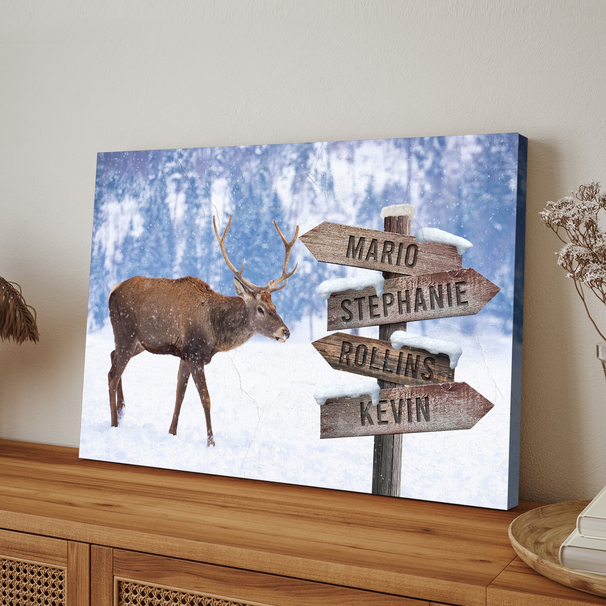 Deer Family Names Sign on sale at MyriadMart
