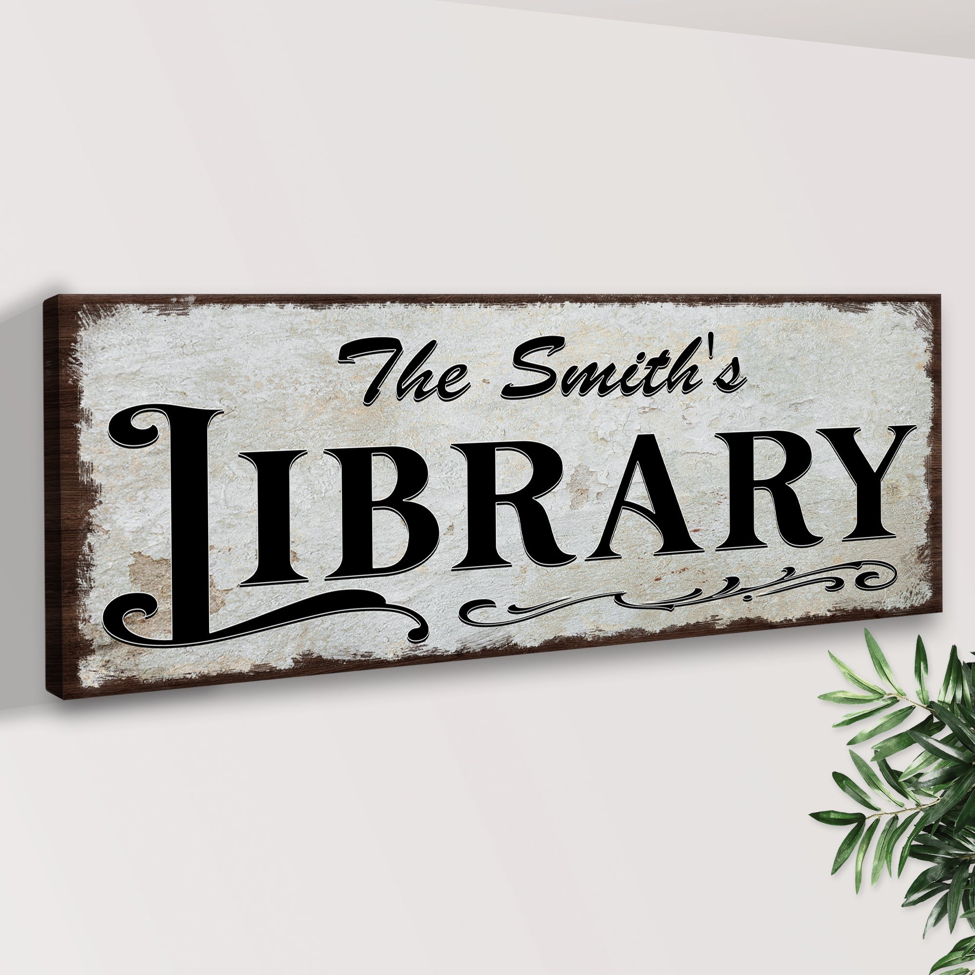Personalized Library Sign III on sale at MyriadMart