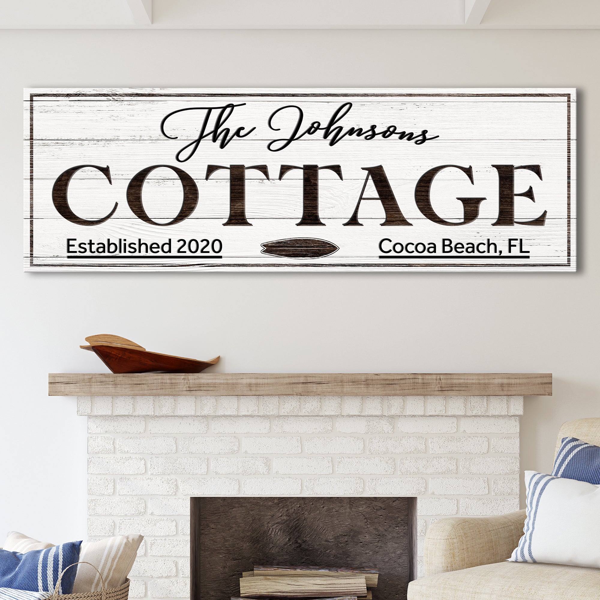 Cottage Beach House Sign on sale at MyriadMart
